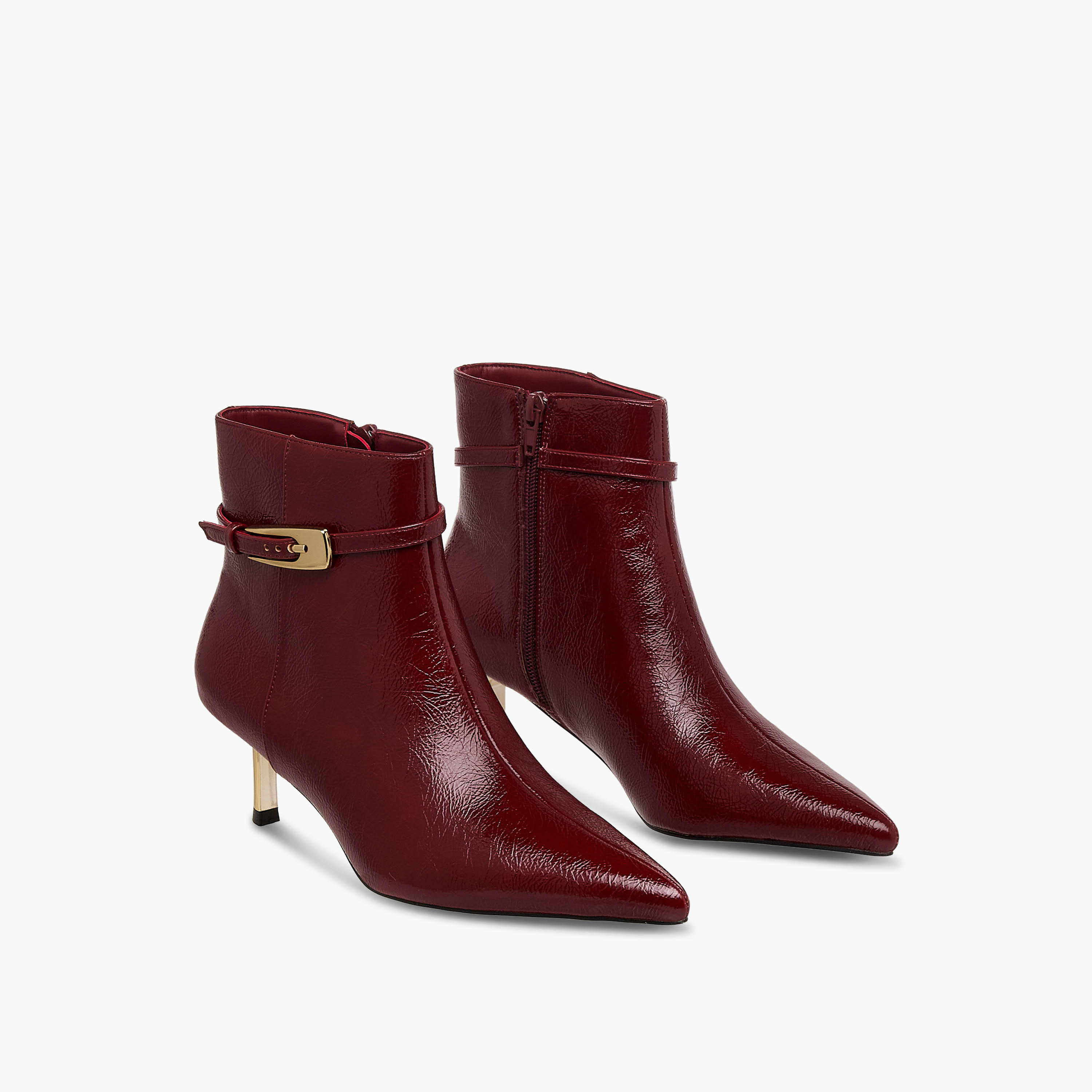 Celeste Women Buckle Detail Ankle Boots-women-shoes-boots-image-1