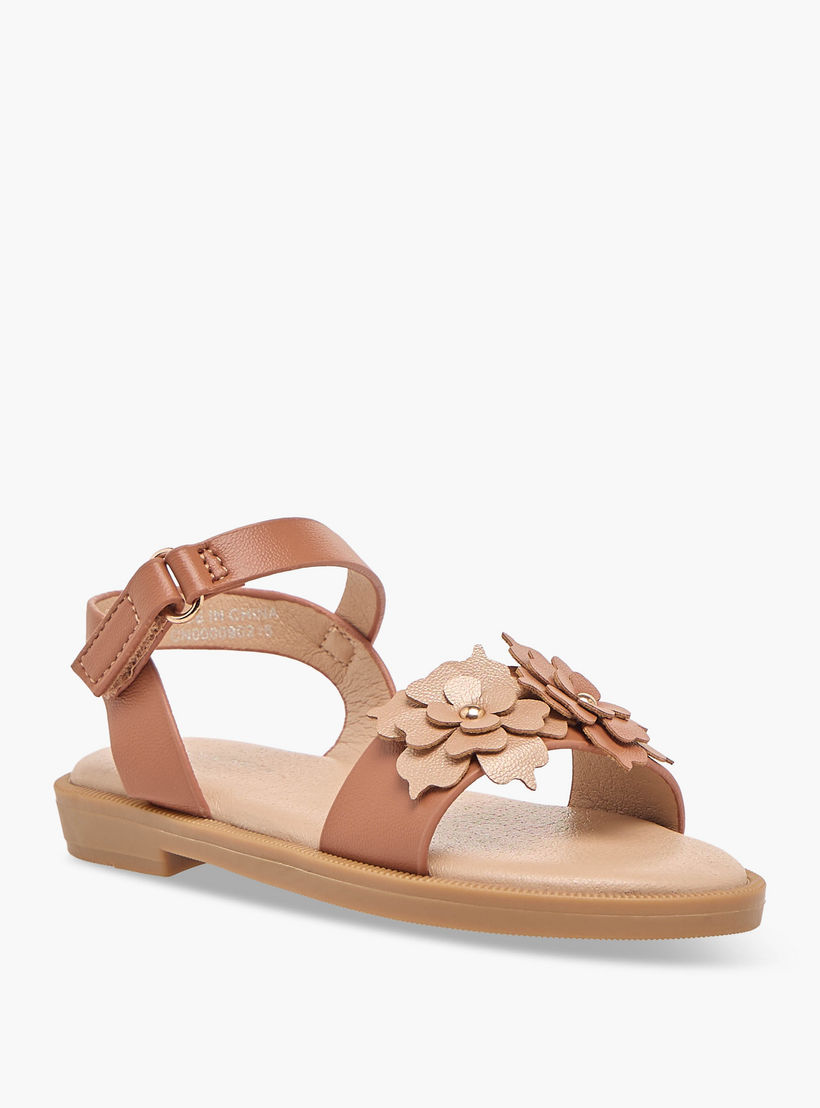 صندل بناتي مزين بالزهور الأنيقة من فلورا بيلا-girls-shoes-sandals-image-2