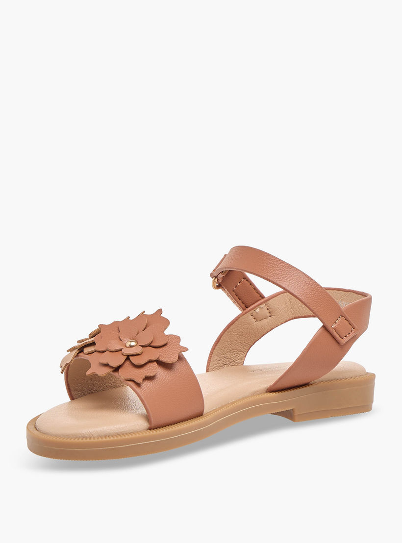 صندل بناتي مزين بالزهور الأنيقة من فلورا بيلا-girls-shoes-sandals-image-4