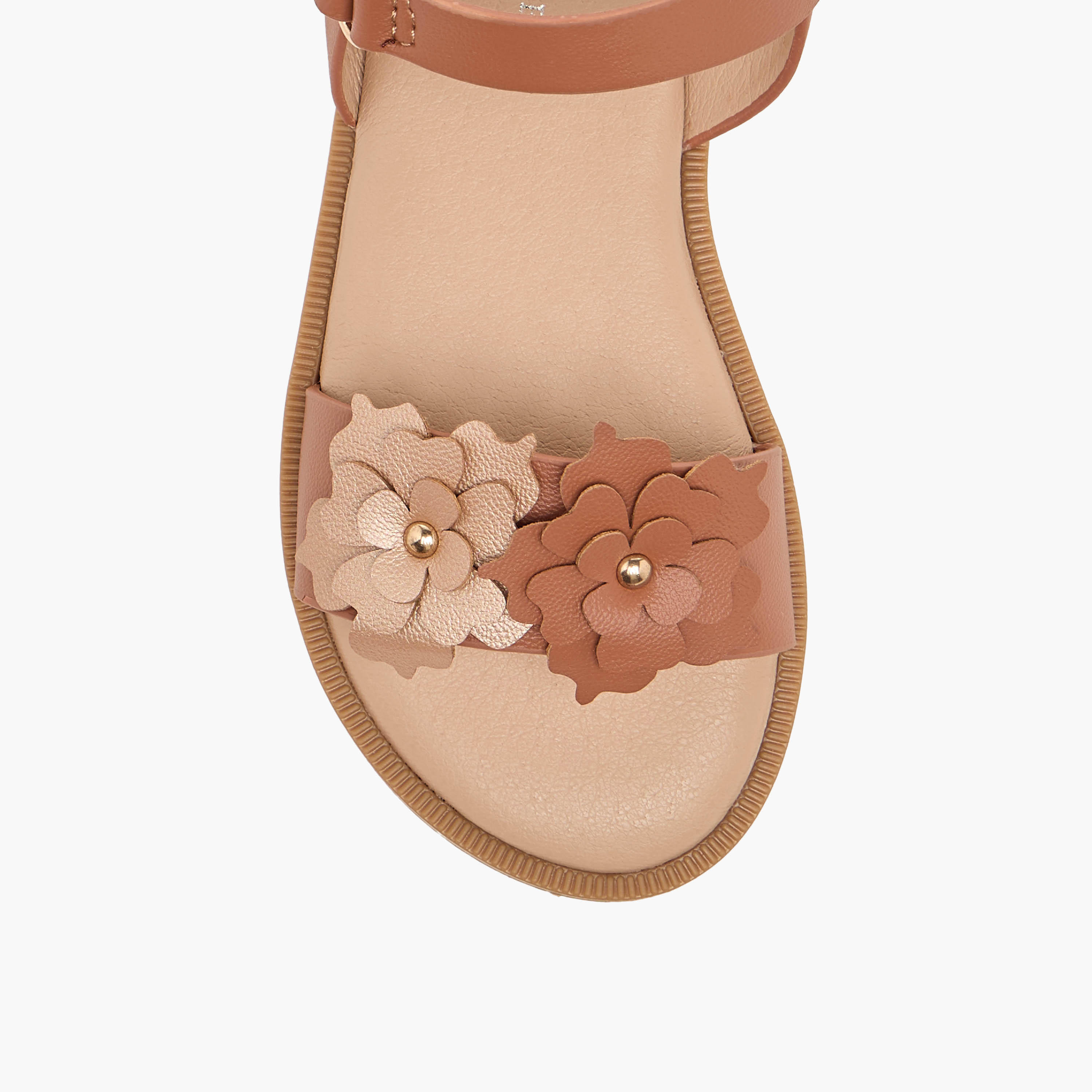 صندل بناتي مزين بالزهور الأنيقة من فلورا بيلا-girls-shoes-sandals-image-7
