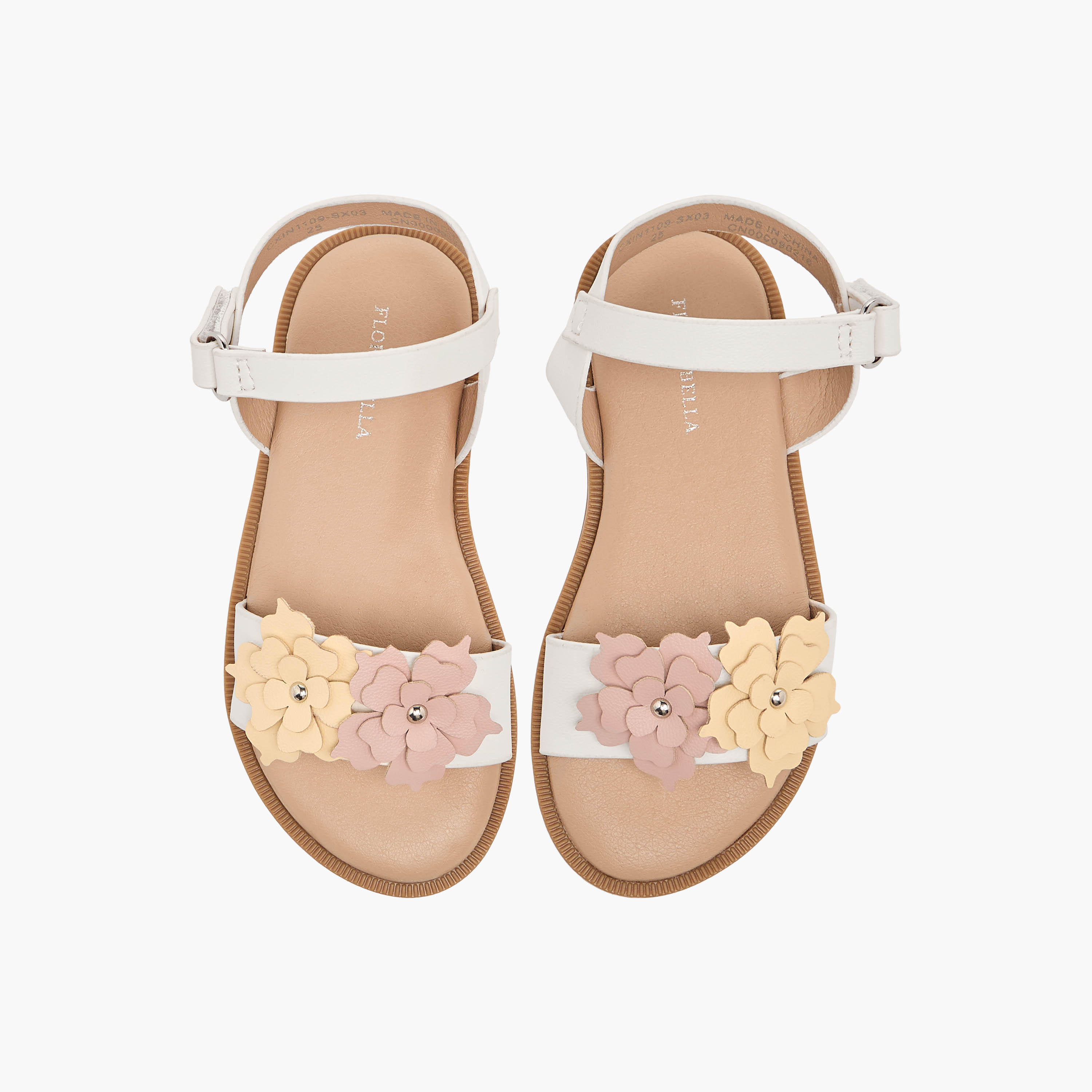 Flora Bella Girls Hook & Loop Strap Sandals-girls-shoes-sandals-image-1