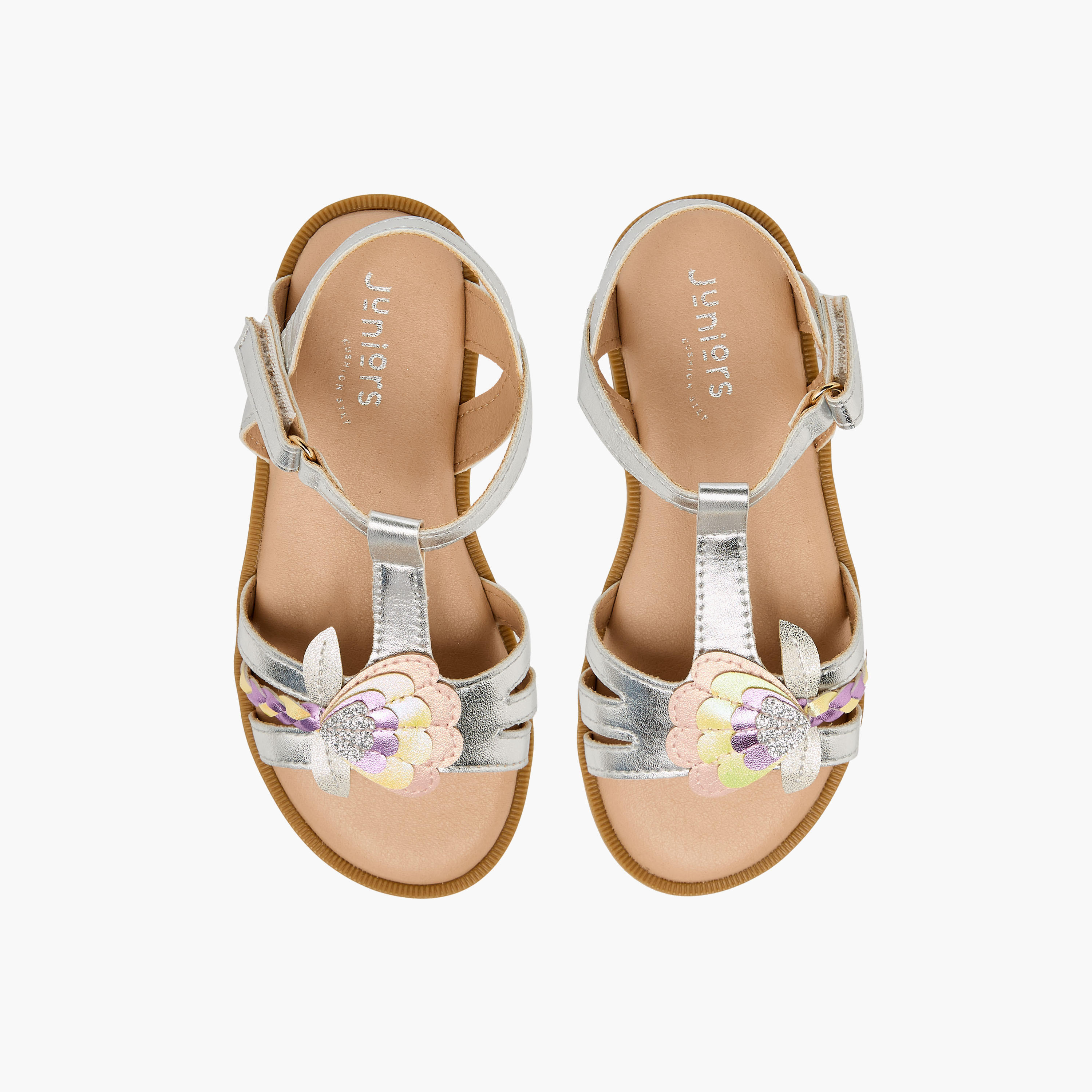 Juniors Girls Hook & Loop Strap Sandals-girls-shoes-sandals-image-1
