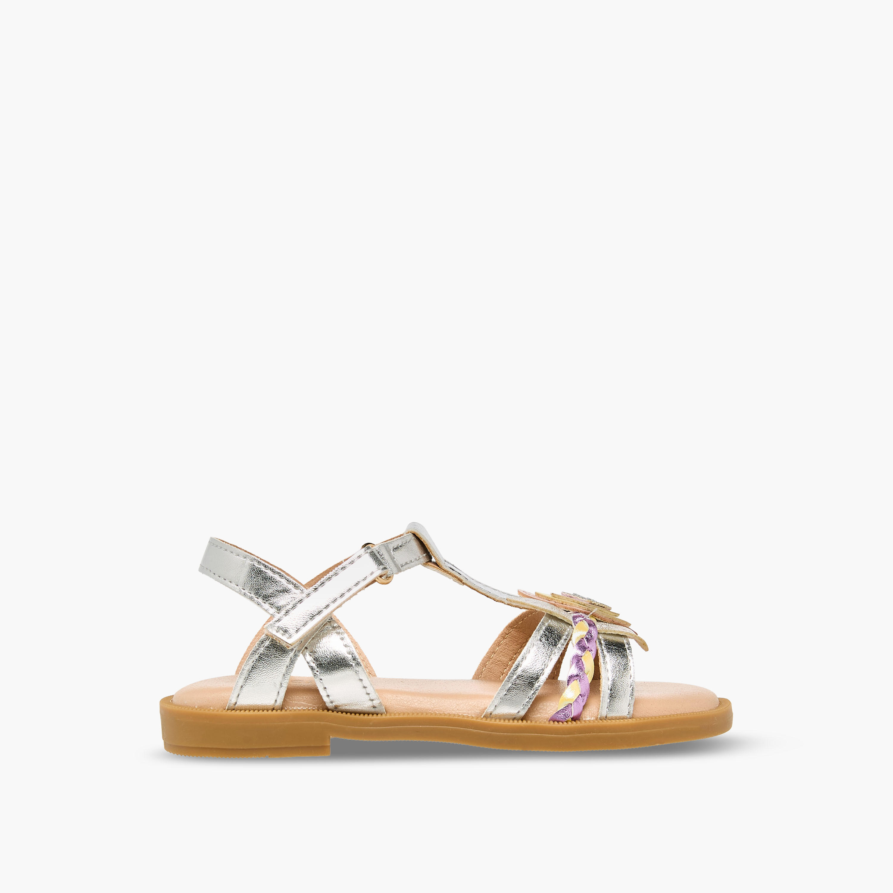 Juniors Girls Hook & Loop Strap Sandals-girls-shoes-sandals-image-2