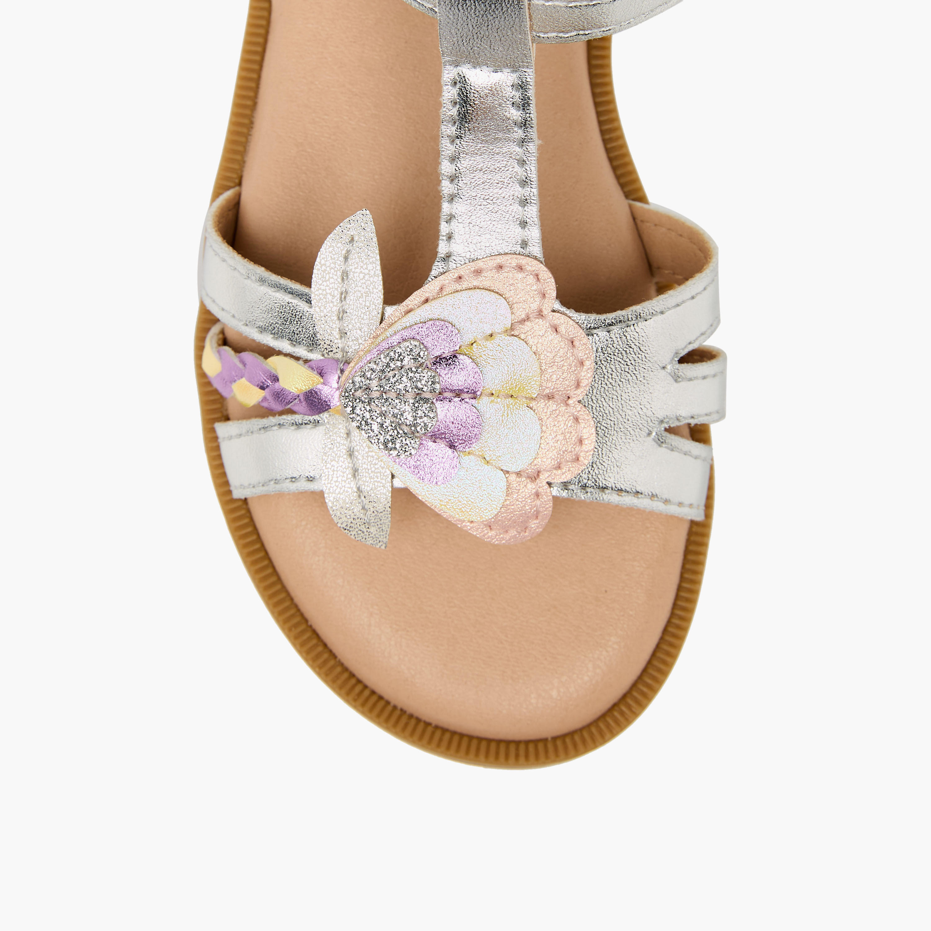Juniors Girls Hook & Loop Strap Sandals-girls-shoes-sandals-image-3