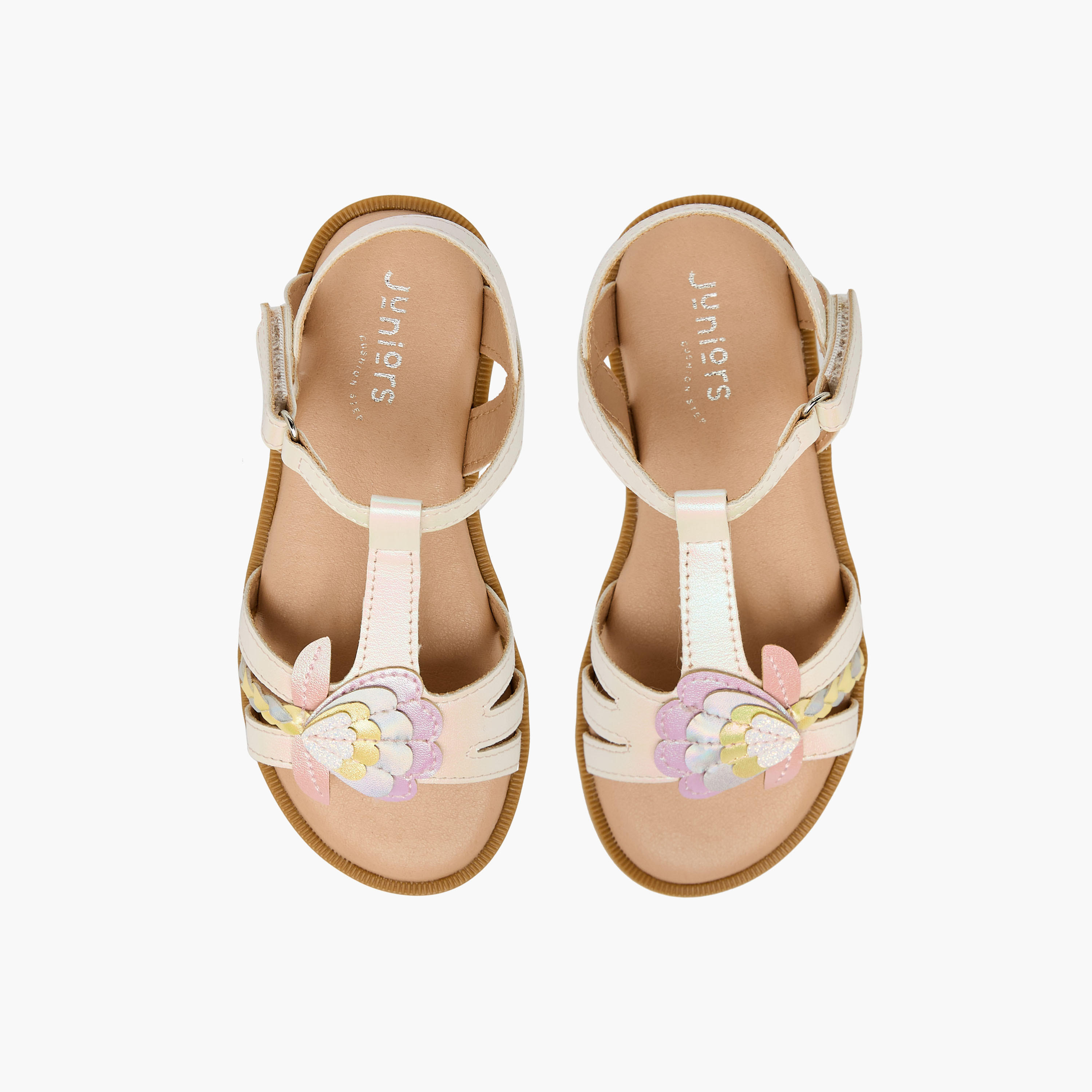صندل بشريط إغلاق لاصق للبنات من جونيورز-girls-shoes-sandals-image-1