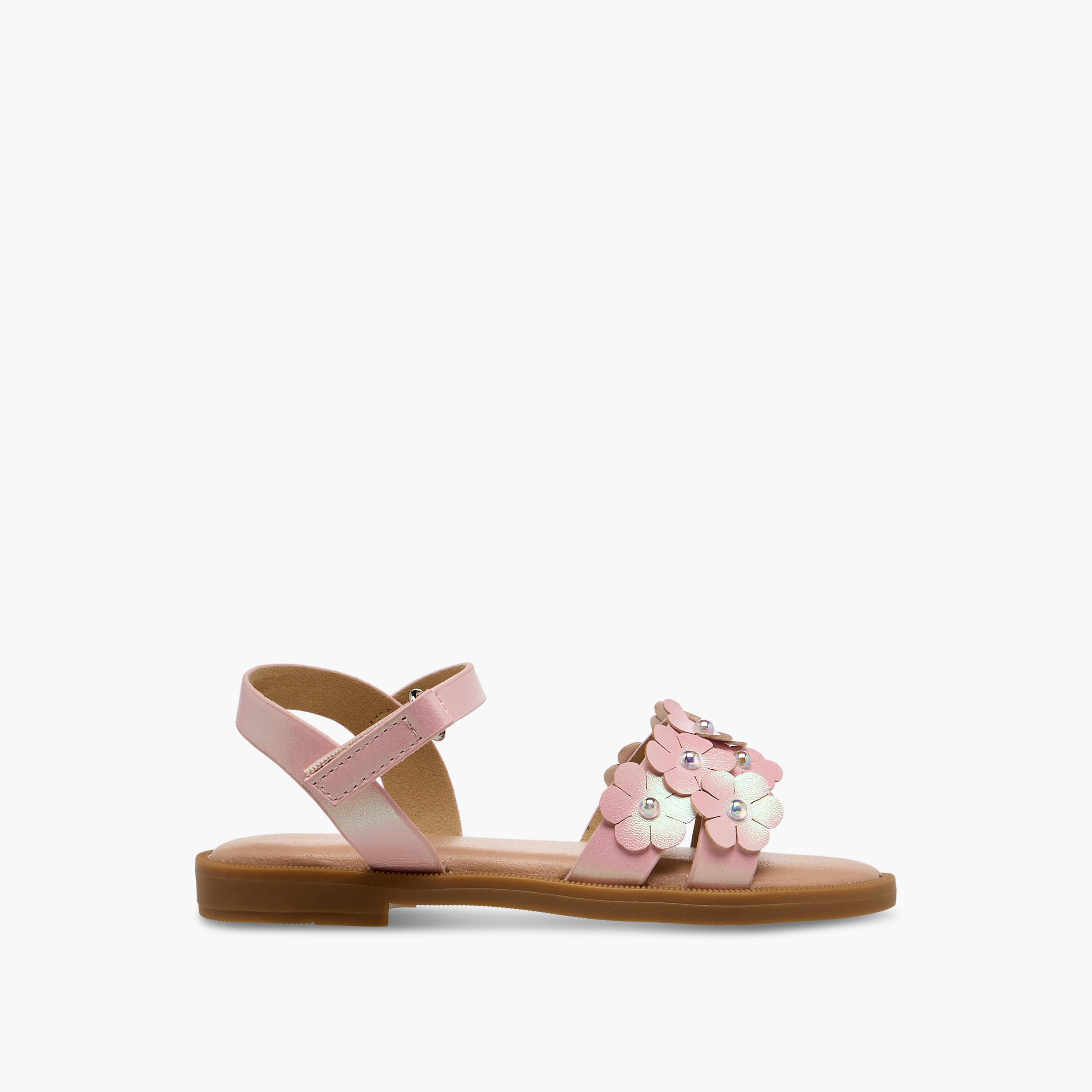 صندل بشريط إغلاق لاصق للبنات من فلورا بيلا-girls-shoes-sandals-image-2