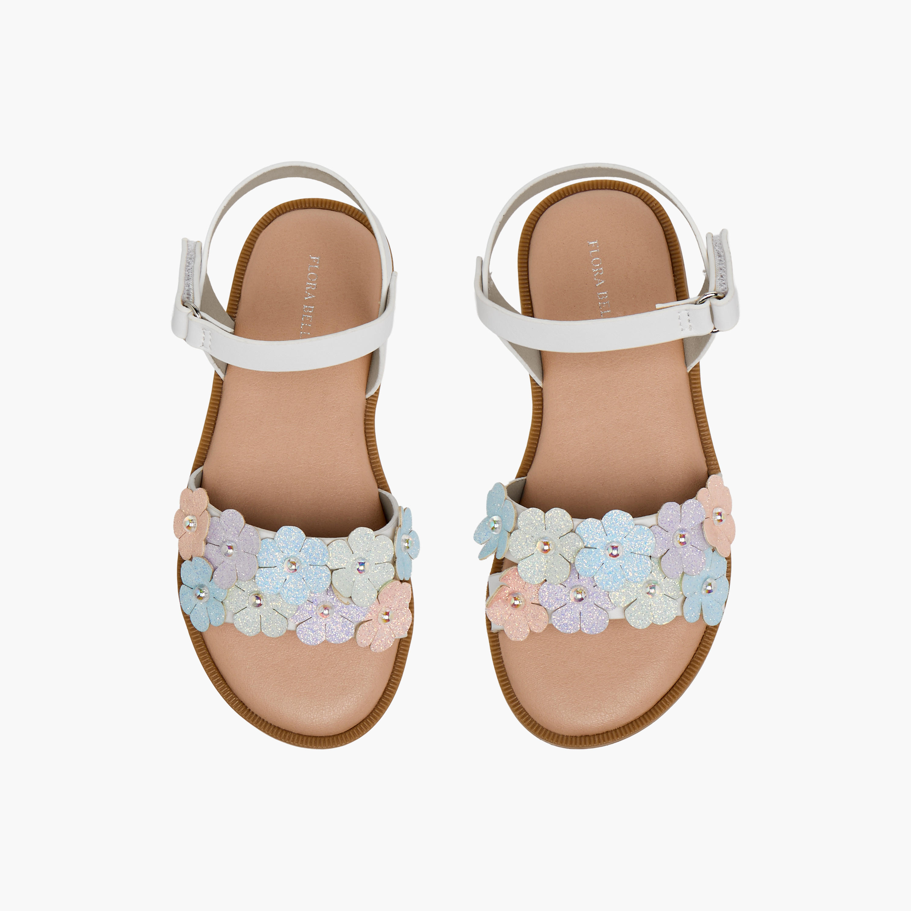 Flora Bella Girls Hook and Loop Closure Sandals-girls-shoes-sandals-image-1