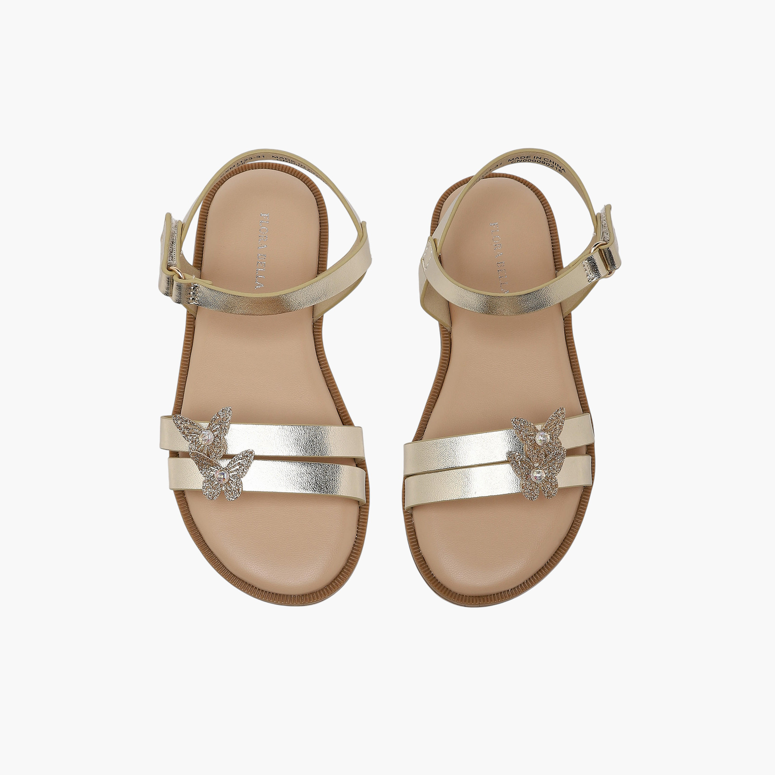 Flora Bella Girls Hook & Loop Strap Sandals-girls-shoes-sandals-image-1
