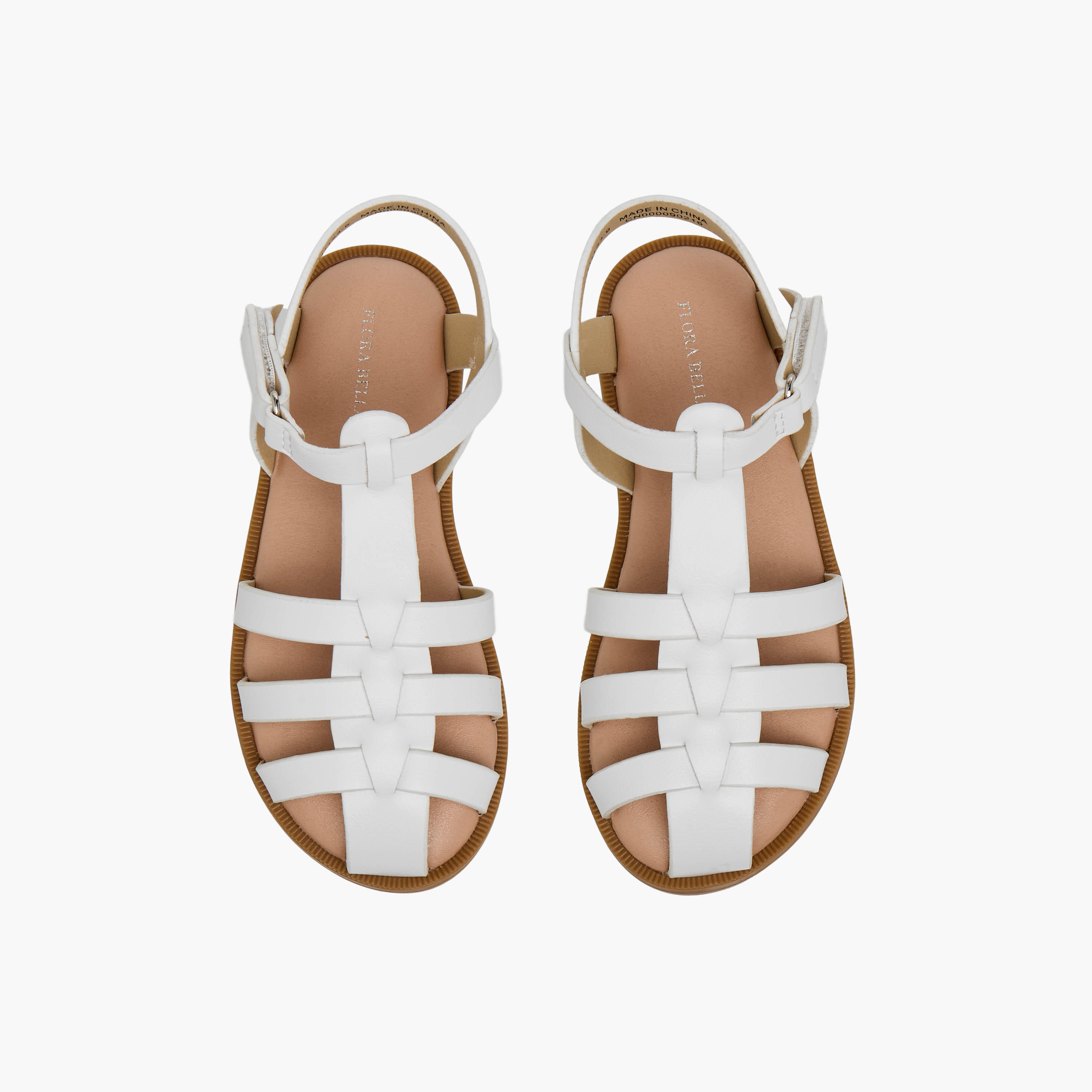 Flora Bella Girls Hook and Loop Closure Sandals-girls-shoes-sandals-image-1