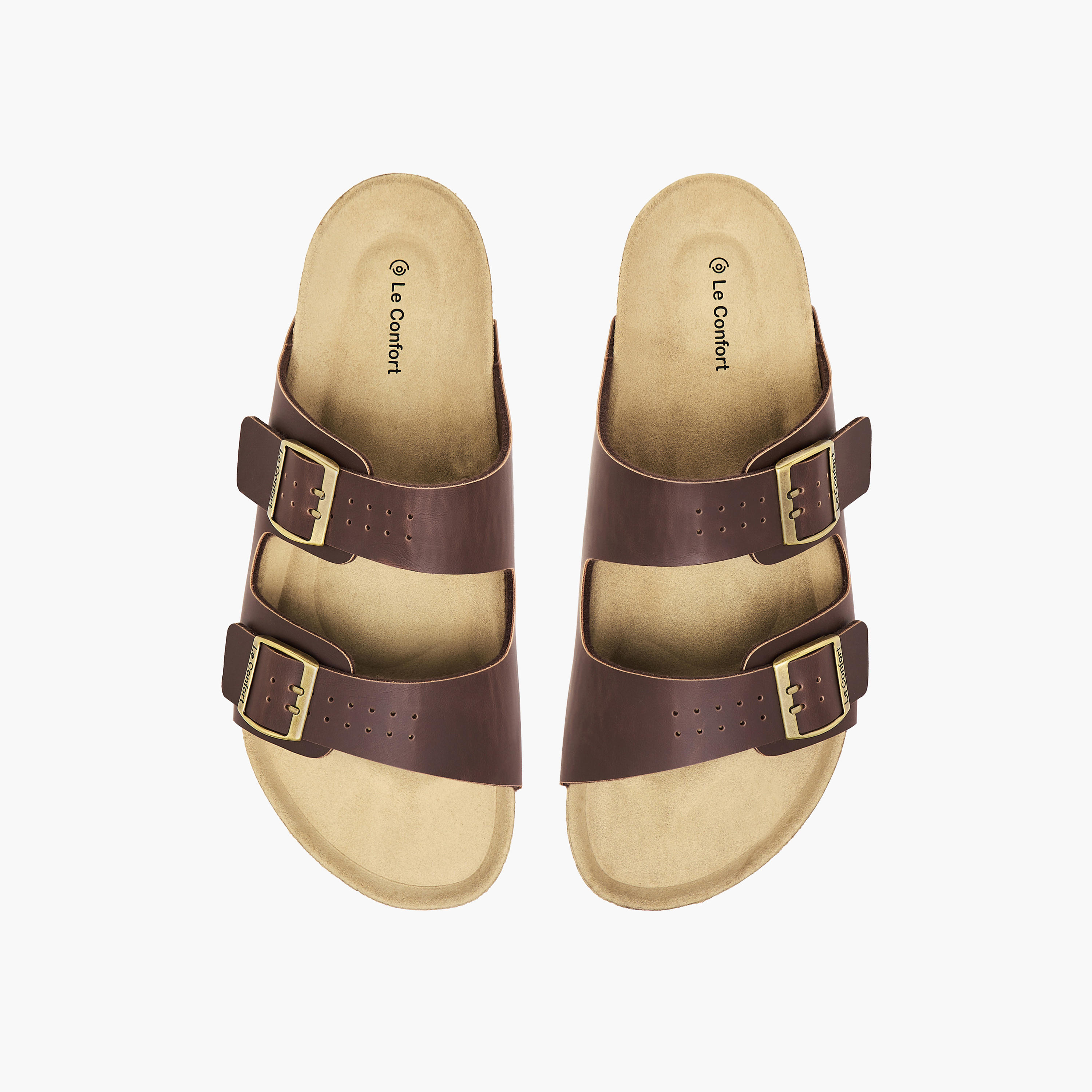 Le Confort Men Buckle Detail Comfort Sandals-men-shoes-sandals-image-1
