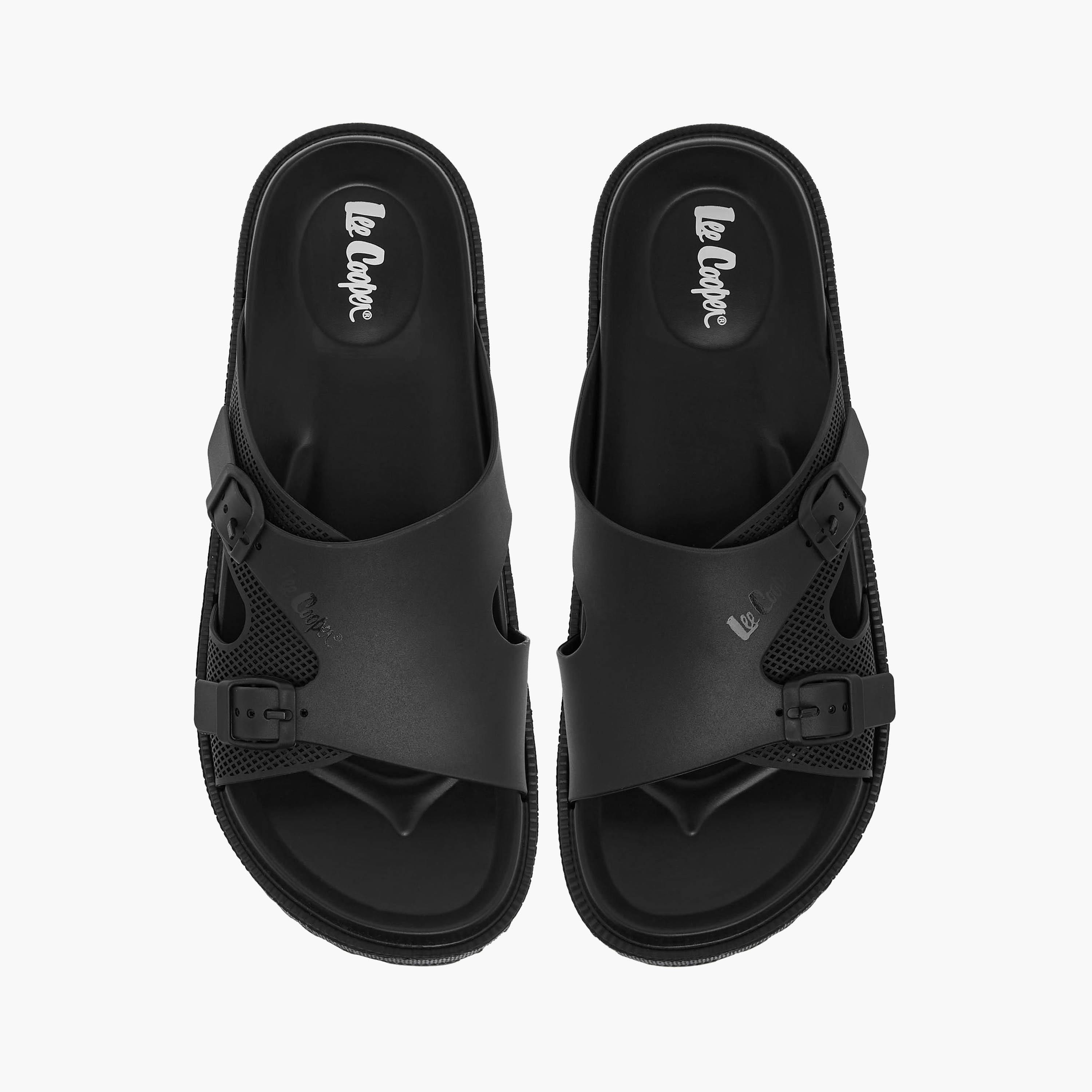 Lee Cooper Men Buckle Detail Slides-men-shoes-flipflopsandslides-image-1