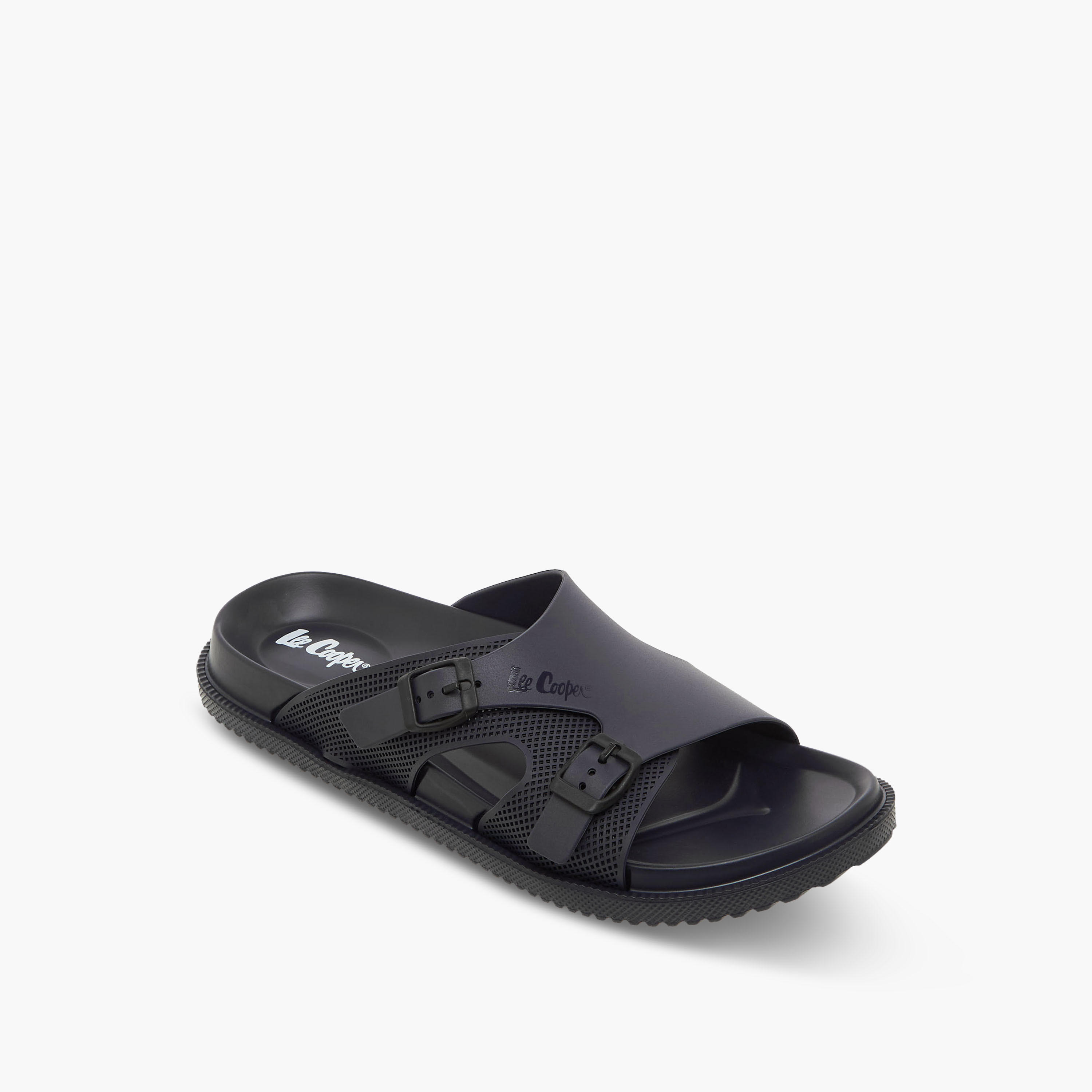 Lee Cooper Men Buckle Detail Slides-men-shoes-flipflopsandslides-image-2