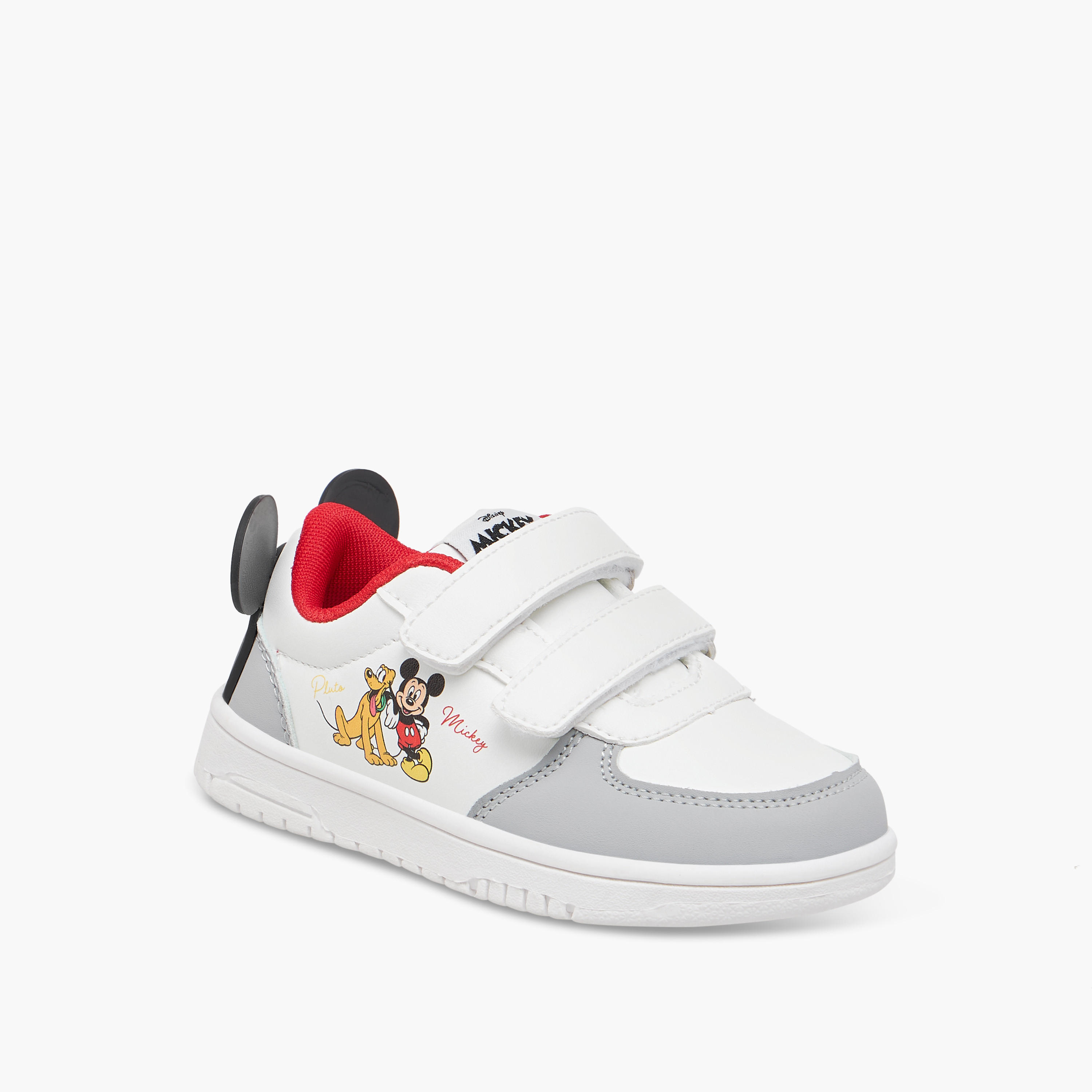 Disney Mickey Mouse Applique Sneakers with Hook and Loop Closure-boys-shoes-sneakers-image-2