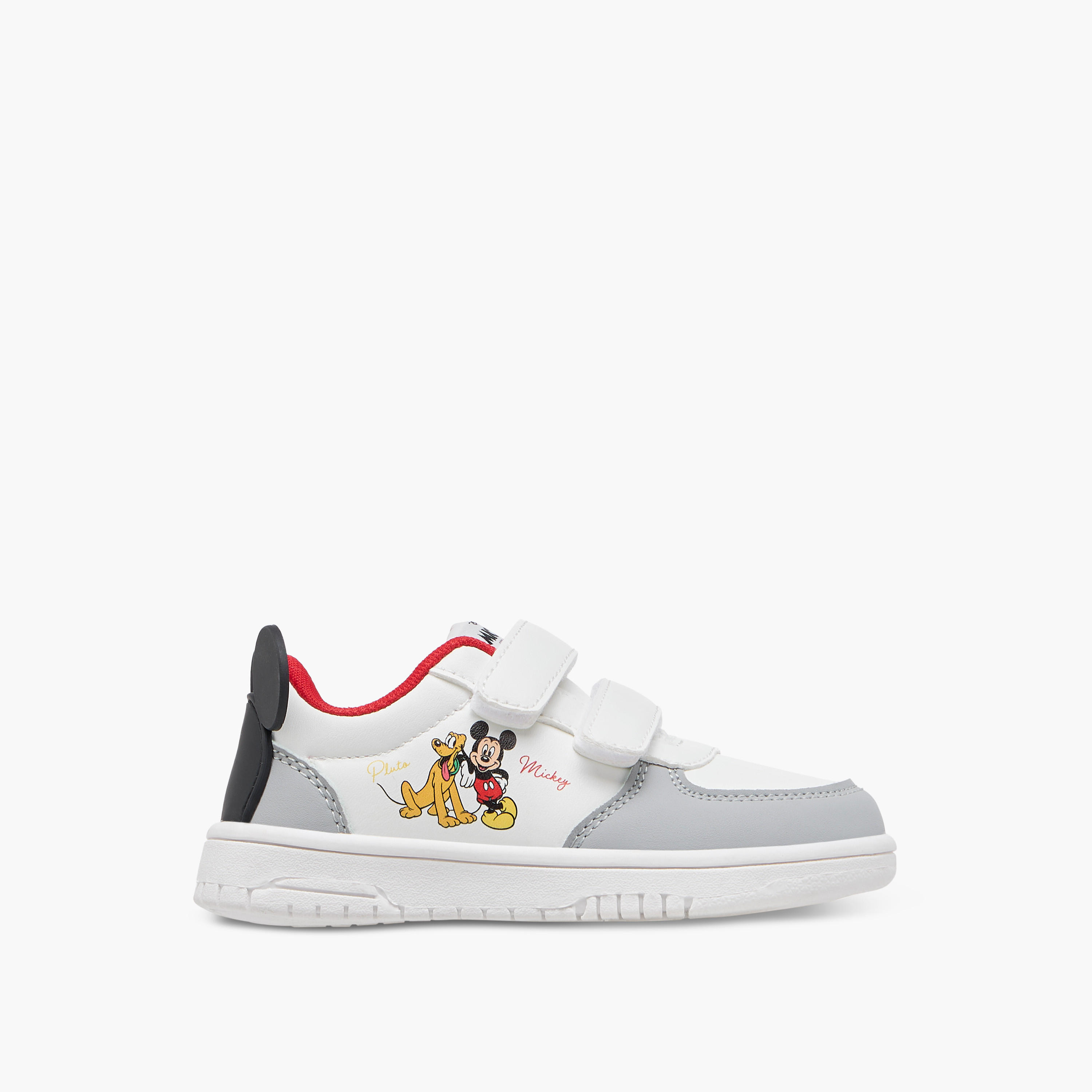 Disney Mickey Mouse Applique Sneakers with Hook and Loop Closure-boys-shoes-sneakers-image-3