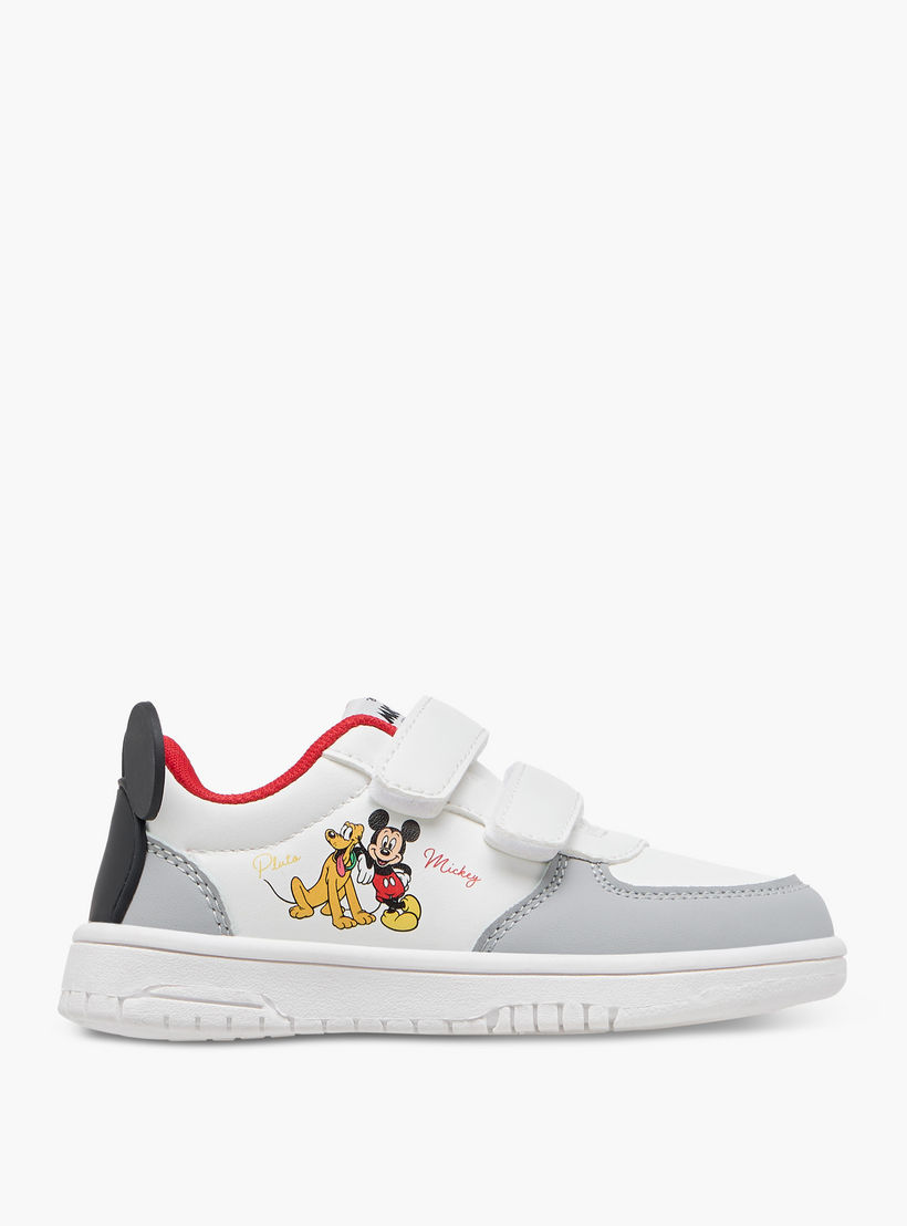 Disney Mickey Mouse Applique Sneakers with Hook and Loop Closure-boys-shoes-sneakers-image-3