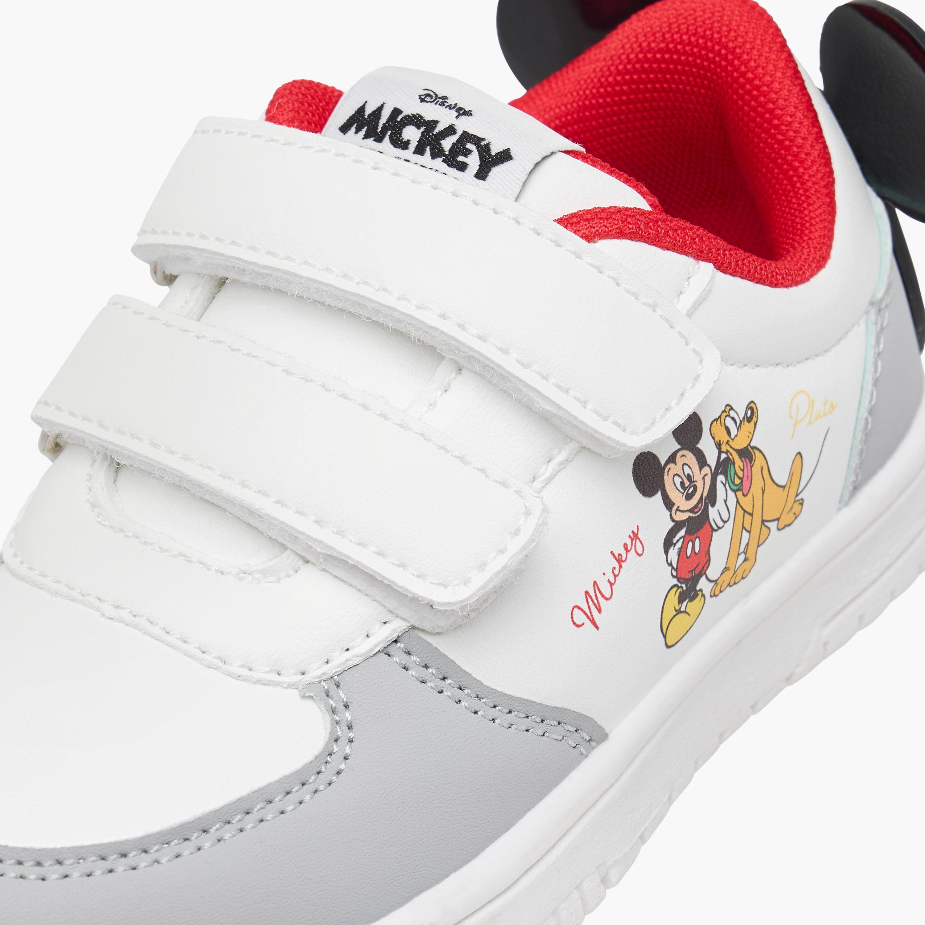 Disney Mickey Mouse Applique Sneakers with Hook and Loop Closure-boys-shoes-sneakers-image-4