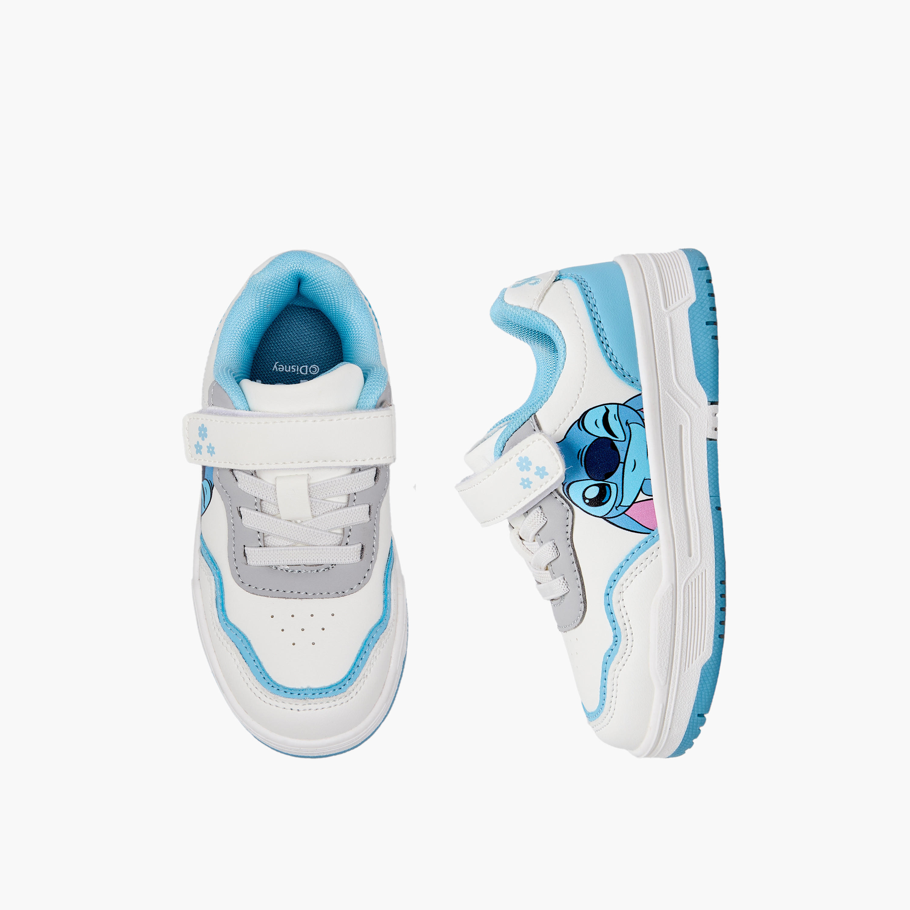Disney Girls Stitch Print Hook & Loop Ankle Sneakers-girls-shoes-sneakers-image-1