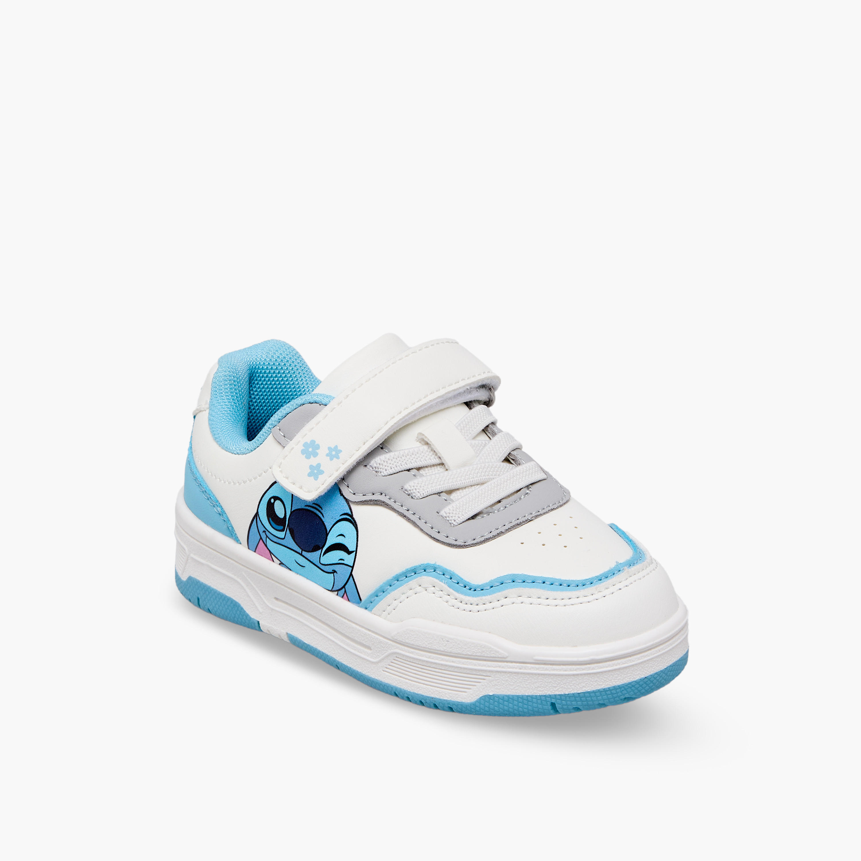 Disney Girls Stitch Print Hook & Loop Ankle Sneakers-girls-shoes-sneakers-image-2