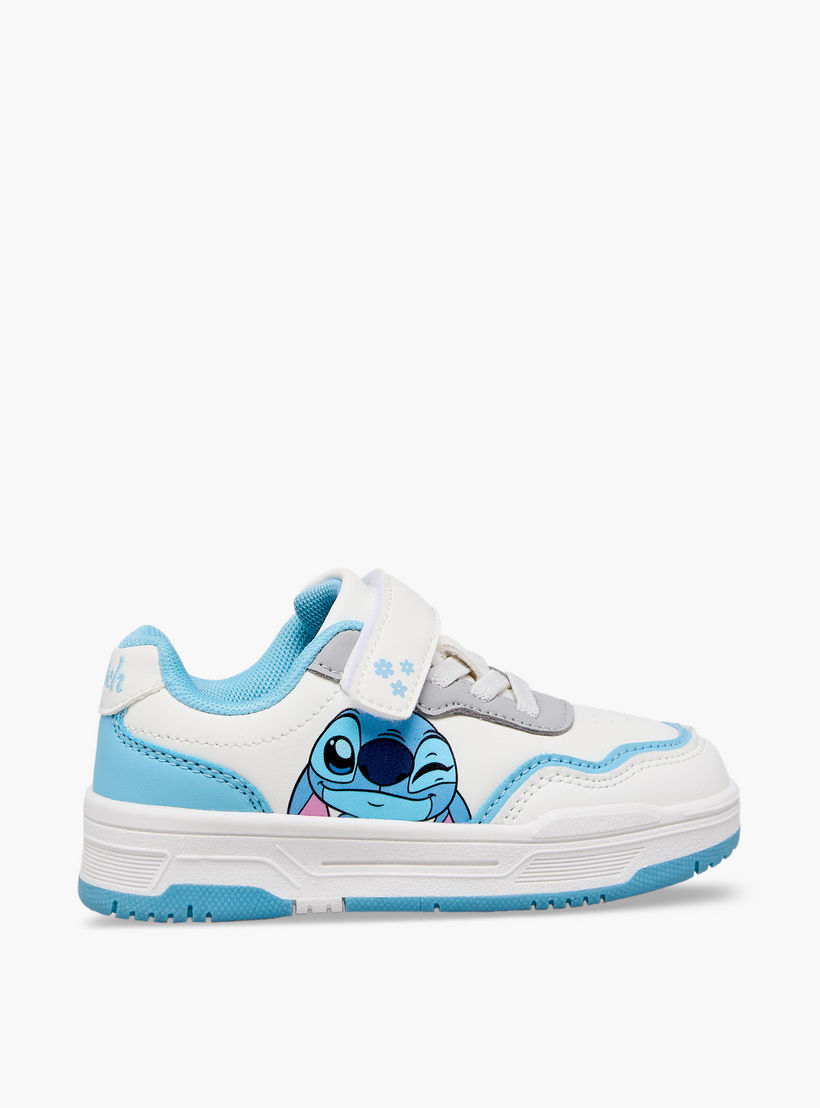 Disney Girls Stitch Print Hook & Loop Ankle Sneakers-girls-shoes-sneakers-image-3