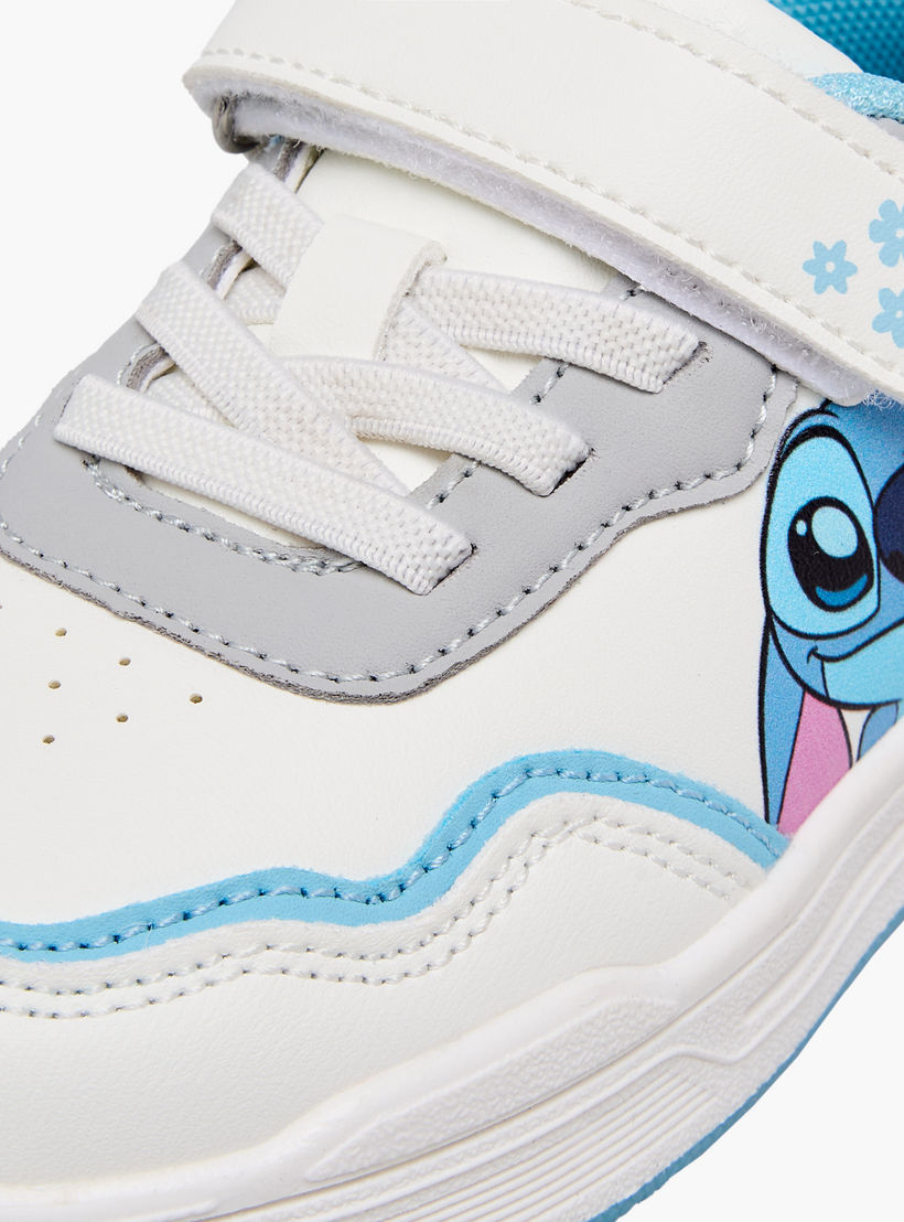 Disney Girls Stitch Print Hook & Loop Ankle Sneakers-girls-shoes-sneakers-image-7