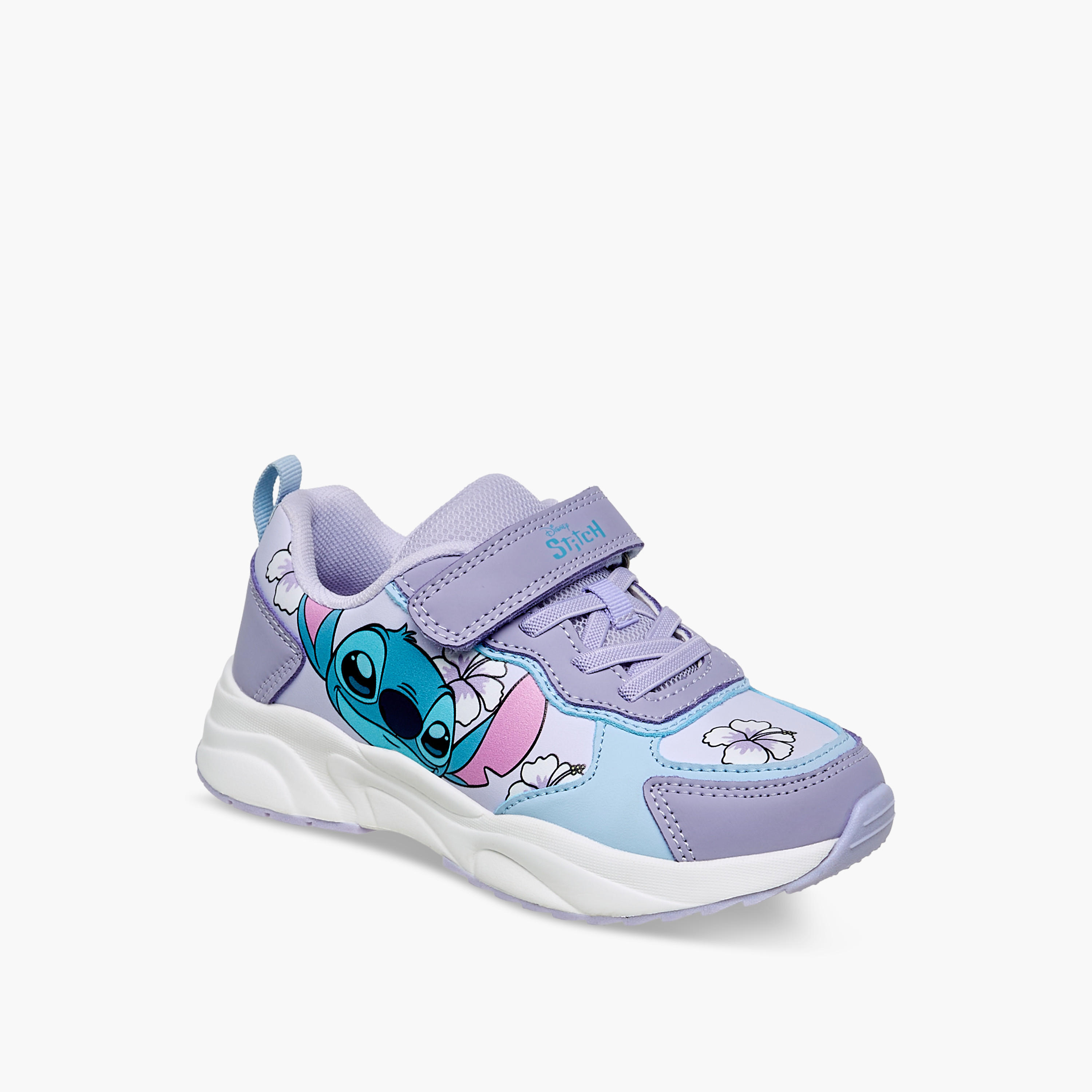حذاء سنيكرز بشريط إغلاق وطبعات ستيتش للبنات من ديزني-girls-shoes-sneakers-image-2
