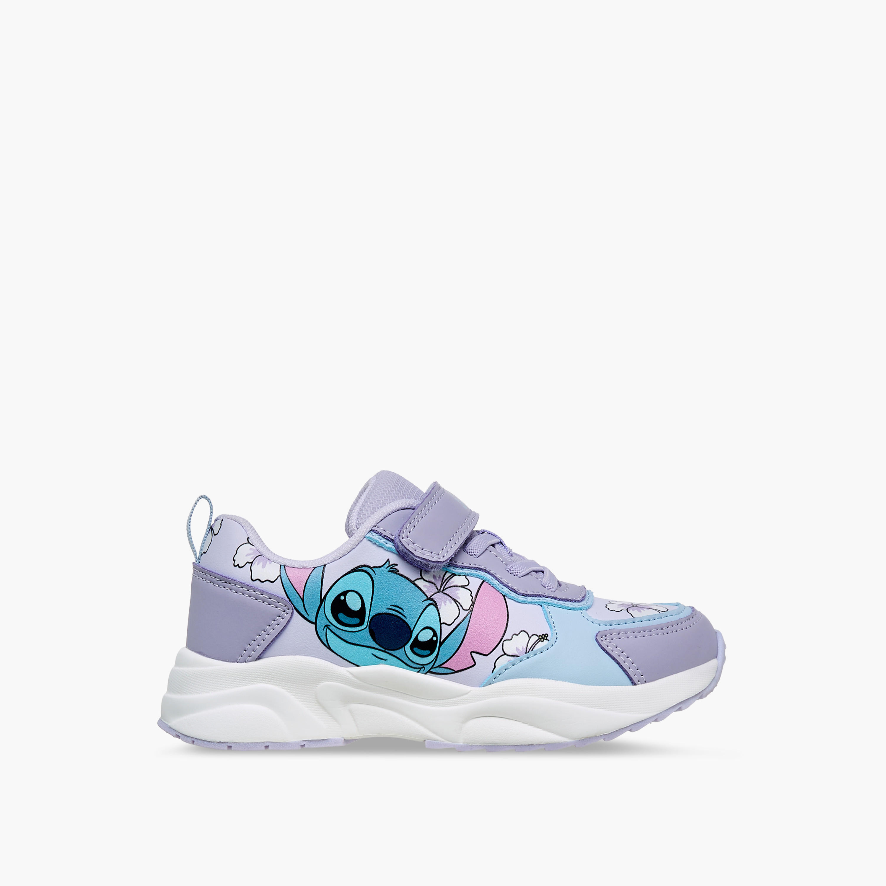 حذاء سنيكرز بشريط إغلاق وطبعات ستيتش للبنات من ديزني-girls-shoes-sneakers-image-3