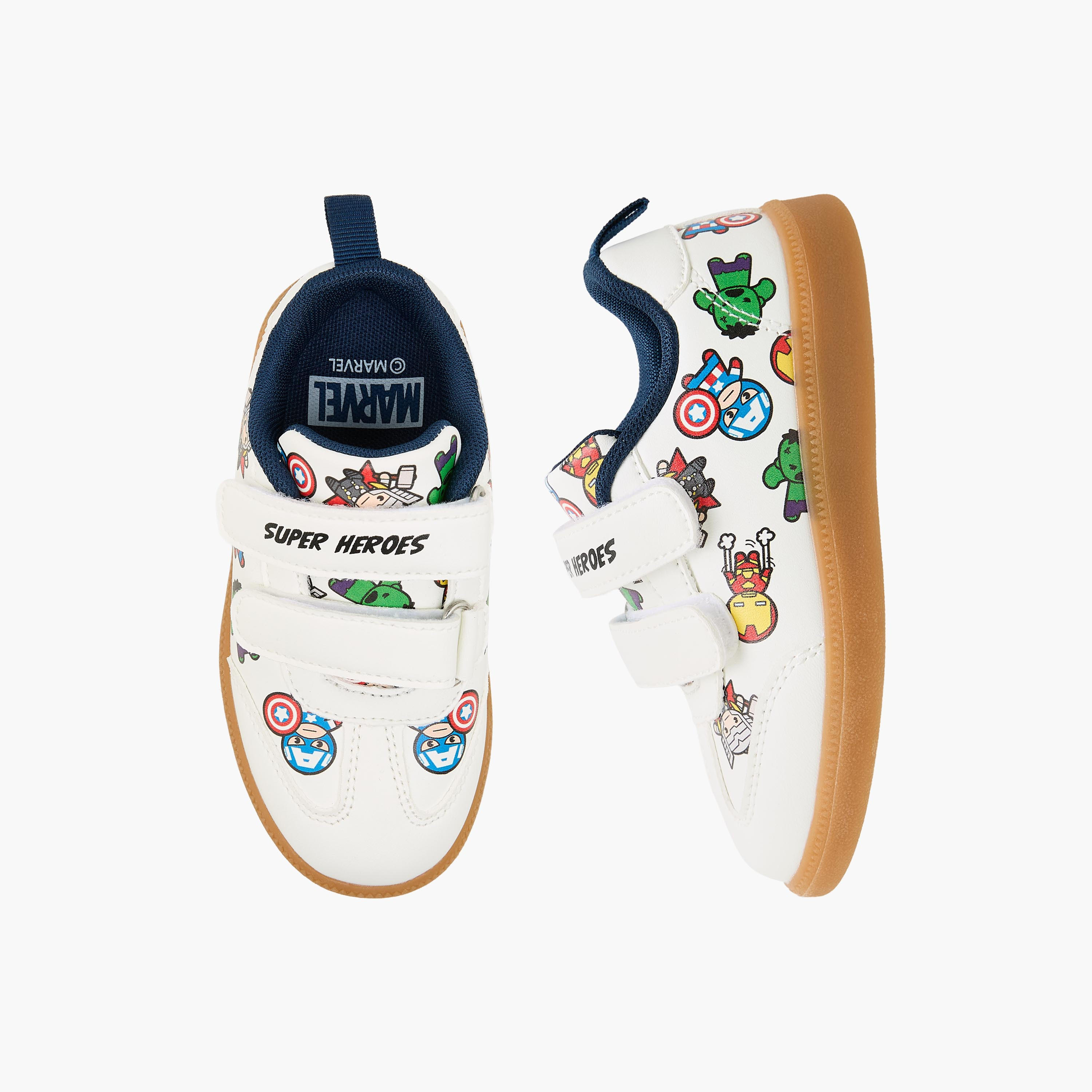 Marvel Boys Hook & Loop Ankle Sneakers-boys-shoes-sneakers-image-1