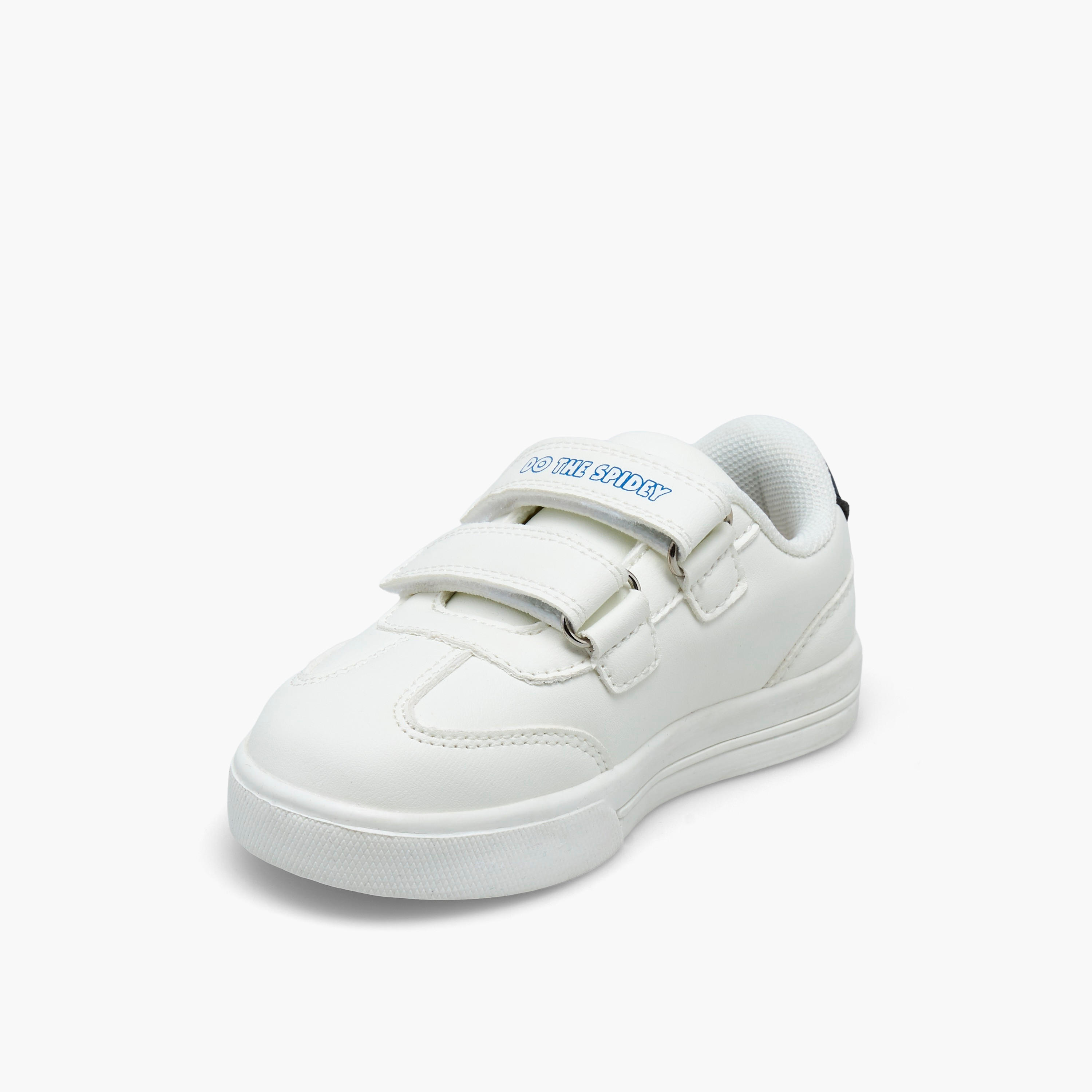 Boys Hook & Loop Spider-Man Print Ankle Sneakers-boys-shoes-sneakers-image-4