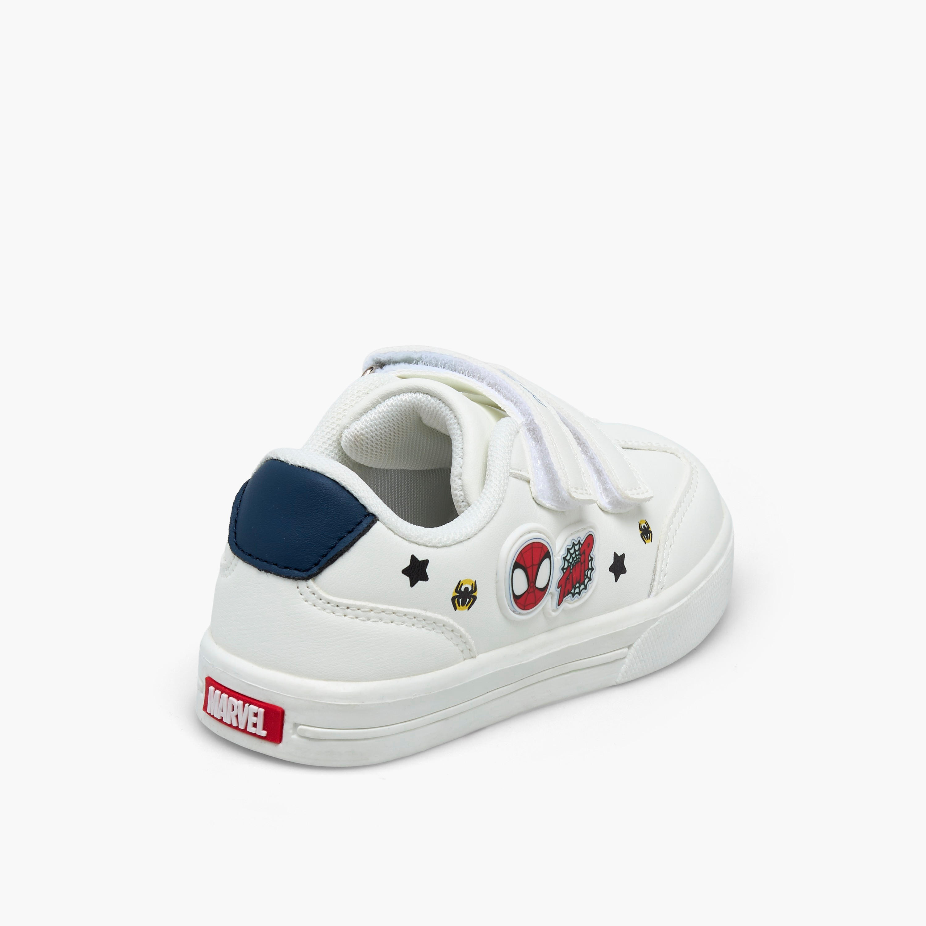 Boys Hook & Loop Spider-Man Print Ankle Sneakers-boys-shoes-sneakers-image-6