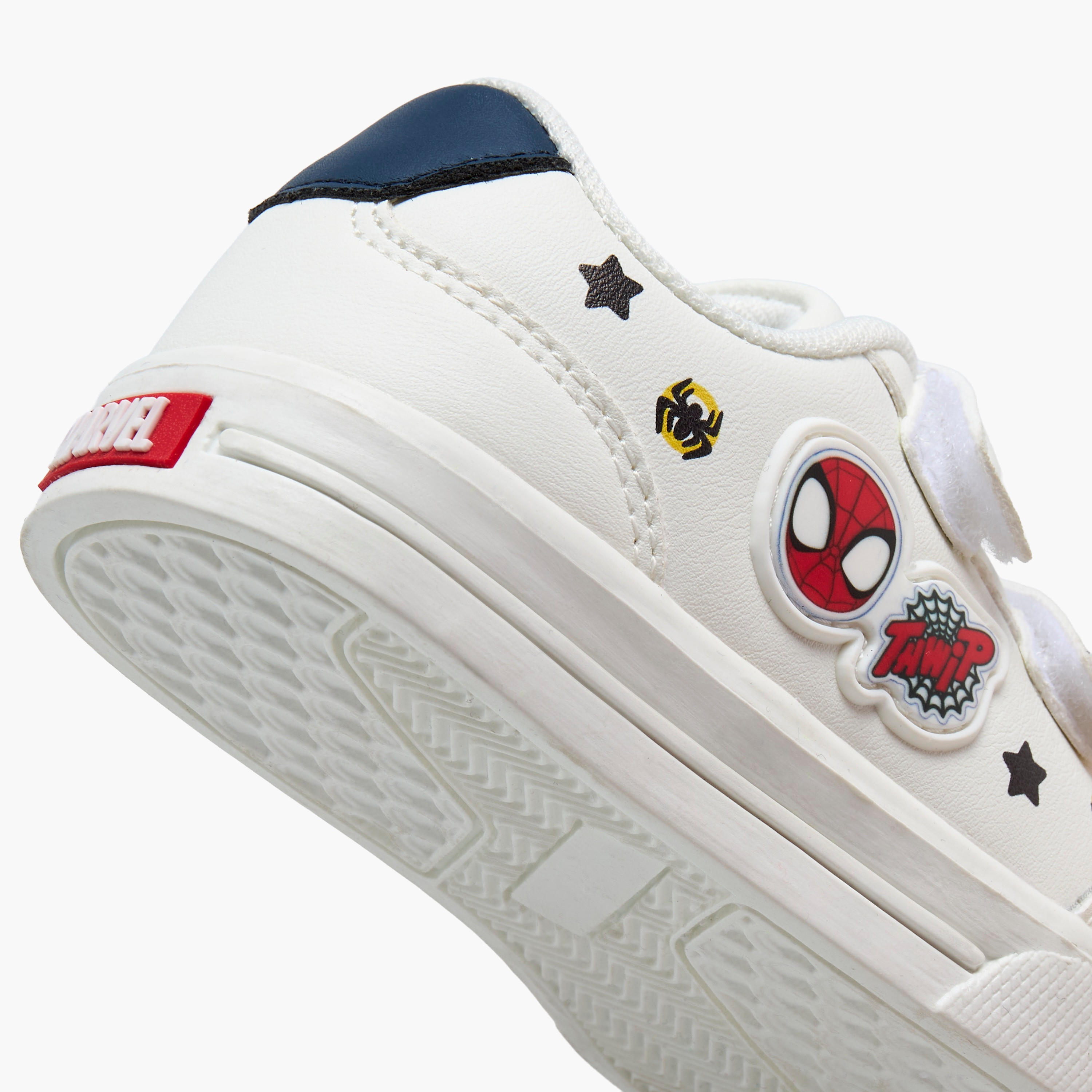 Boys Hook & Loop Spider-Man Print Ankle Sneakers-boys-shoes-sneakers-image-8