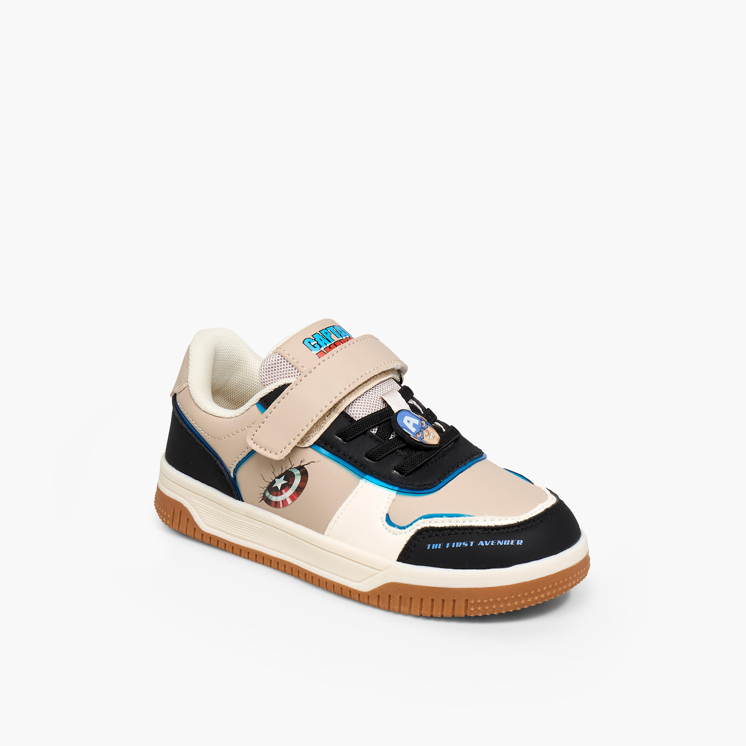 Marvel Boys Captain America Print Sneakers-boys-shoes-sneakers-image-2