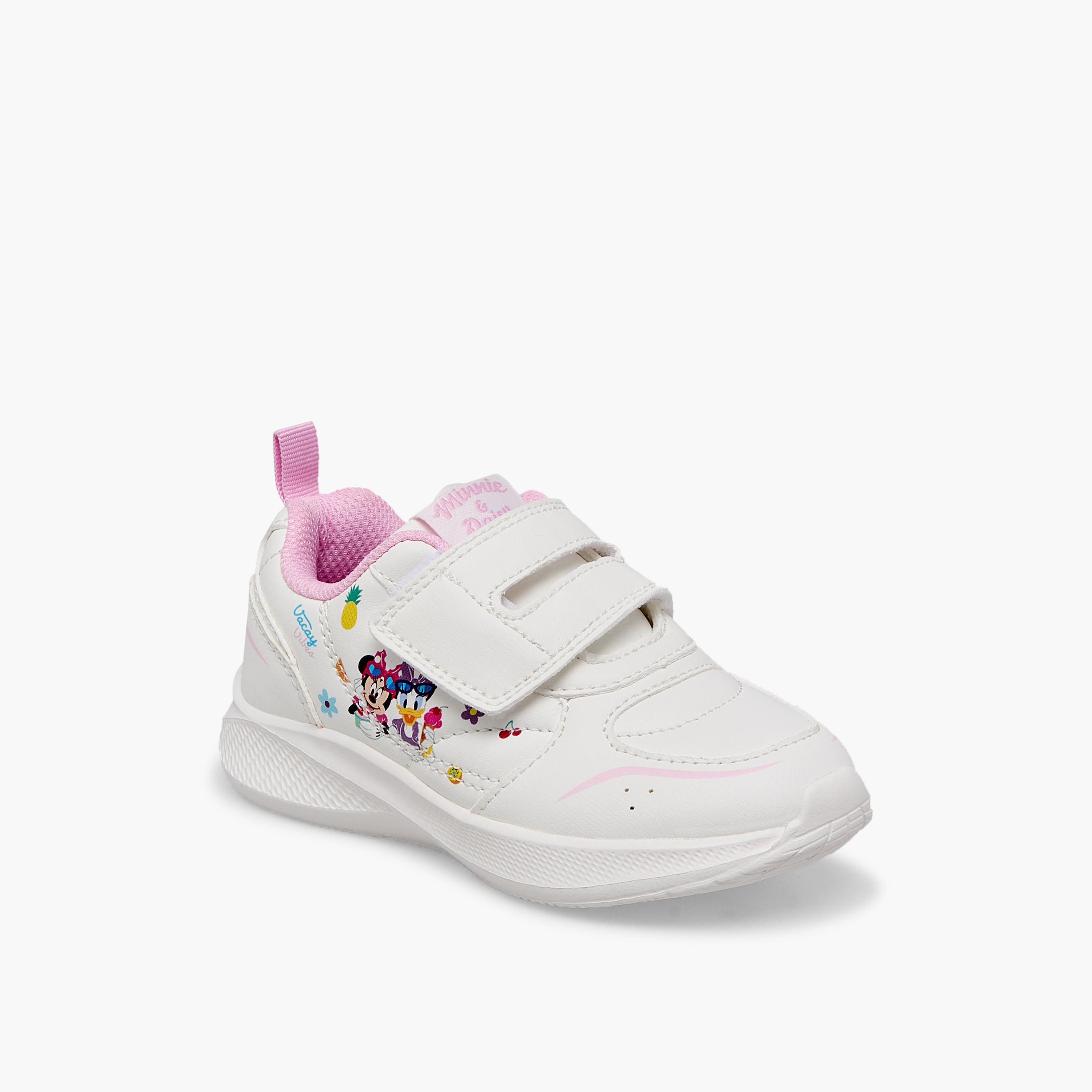 Disney Girls Minnie Mouse and Daisy Duck Print Ankle Sneakers-girls-shoes-sneakers-image-2