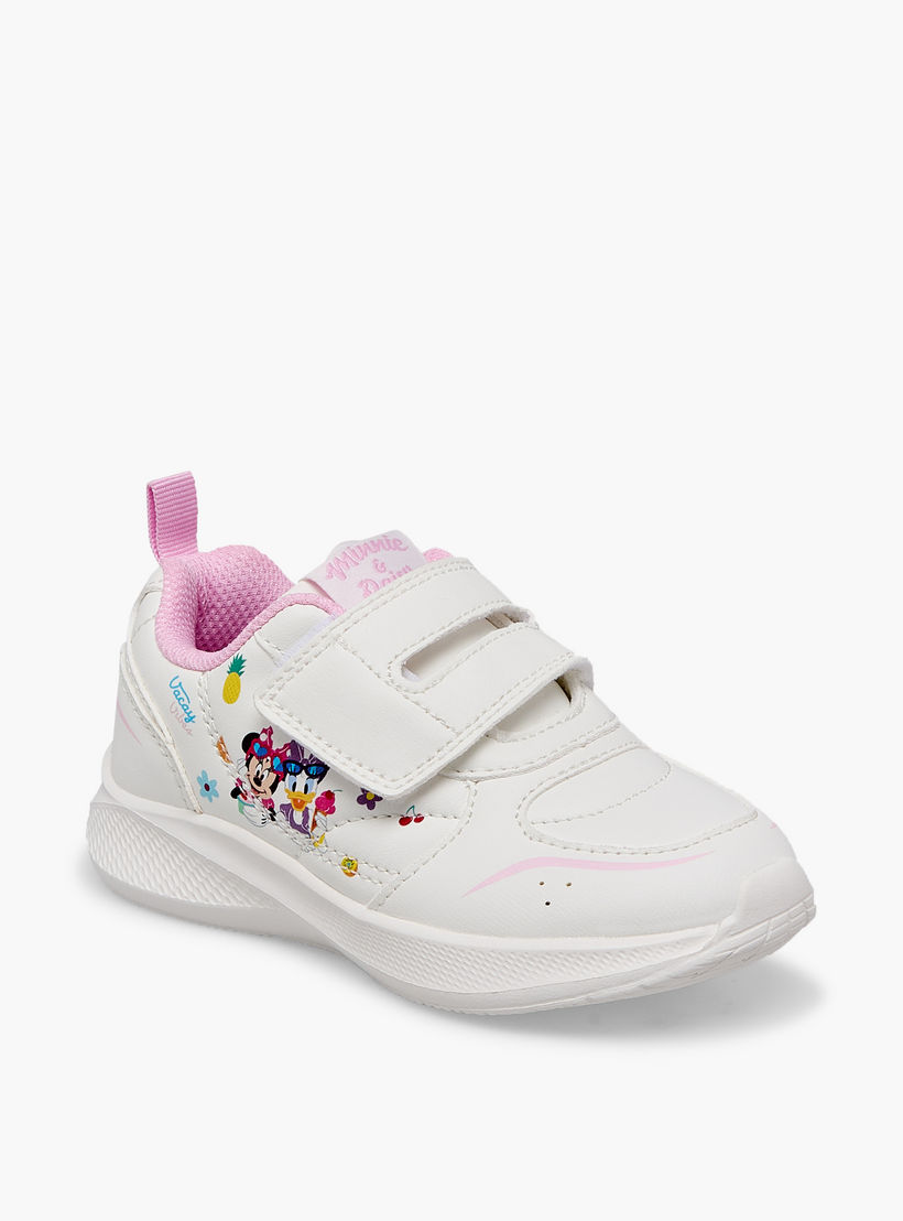 Disney Girls Minnie Mouse and Daisy Duck Print Ankle Sneakers-girls-shoes-sneakers-image-2