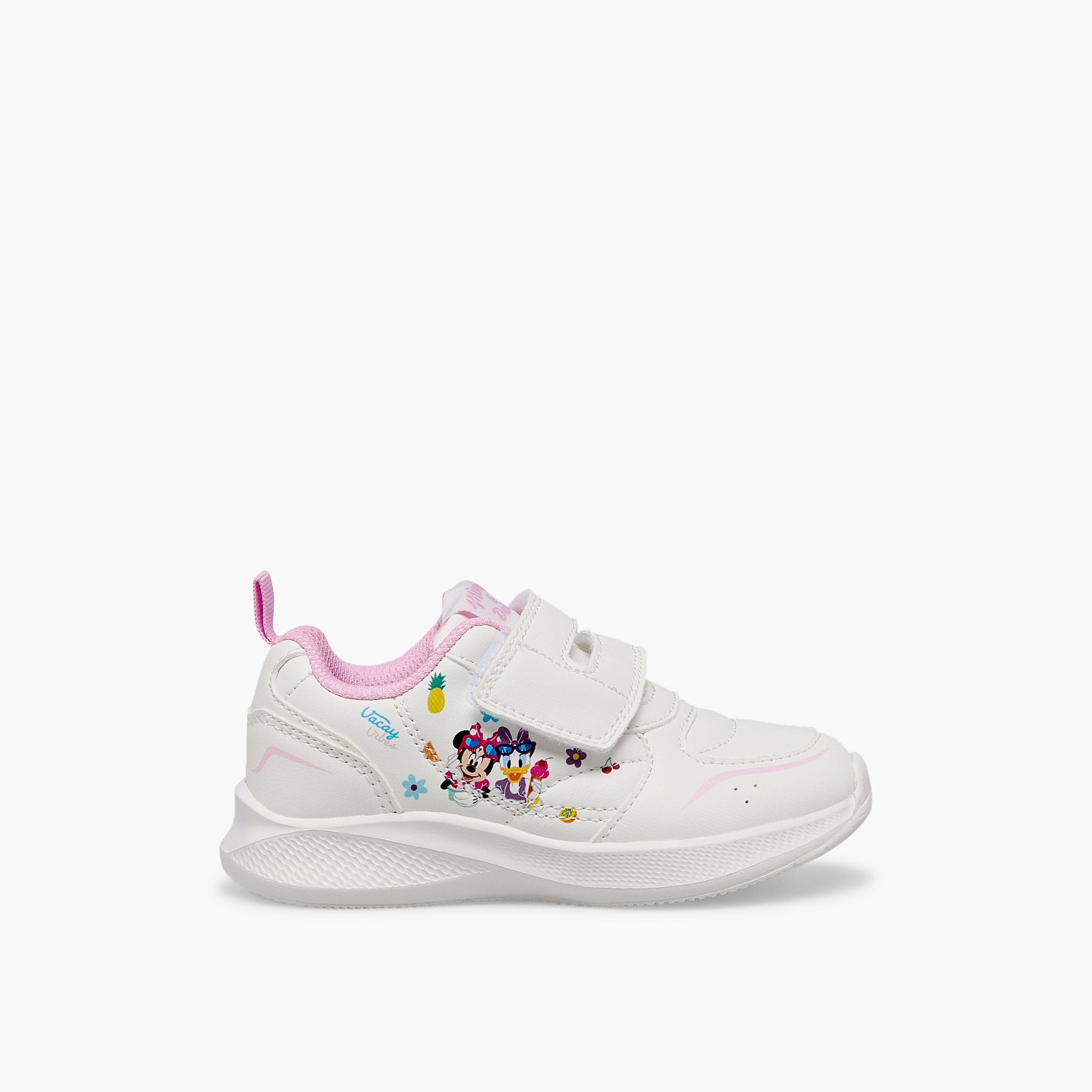 Disney Girls Minnie Mouse and Daisy Duck Print Ankle Sneakers-girls-shoes-sneakers-image-3
