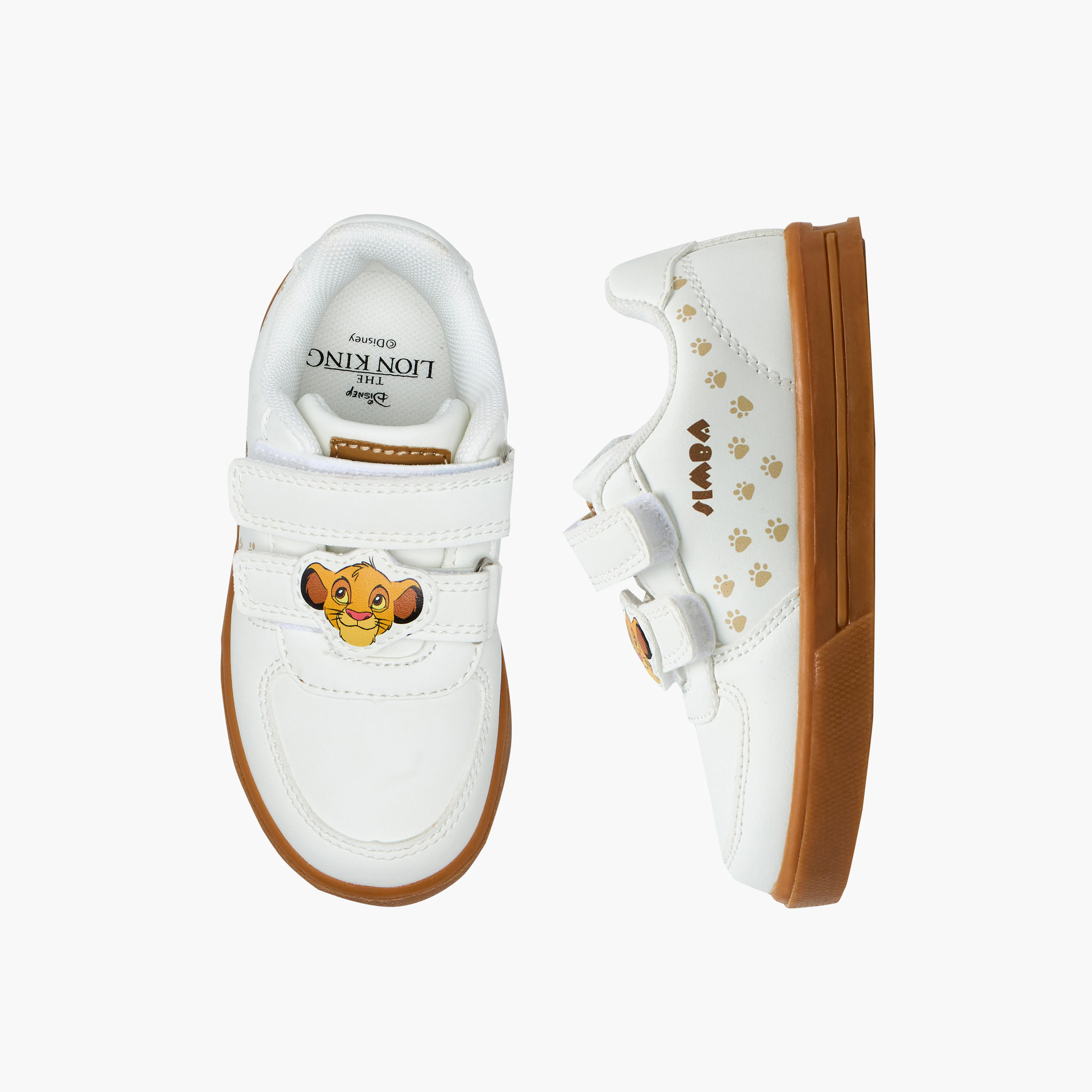 Disney Boys Simba Print Hook & Loop Sneakers-boys-shoes-sneakers-image-1