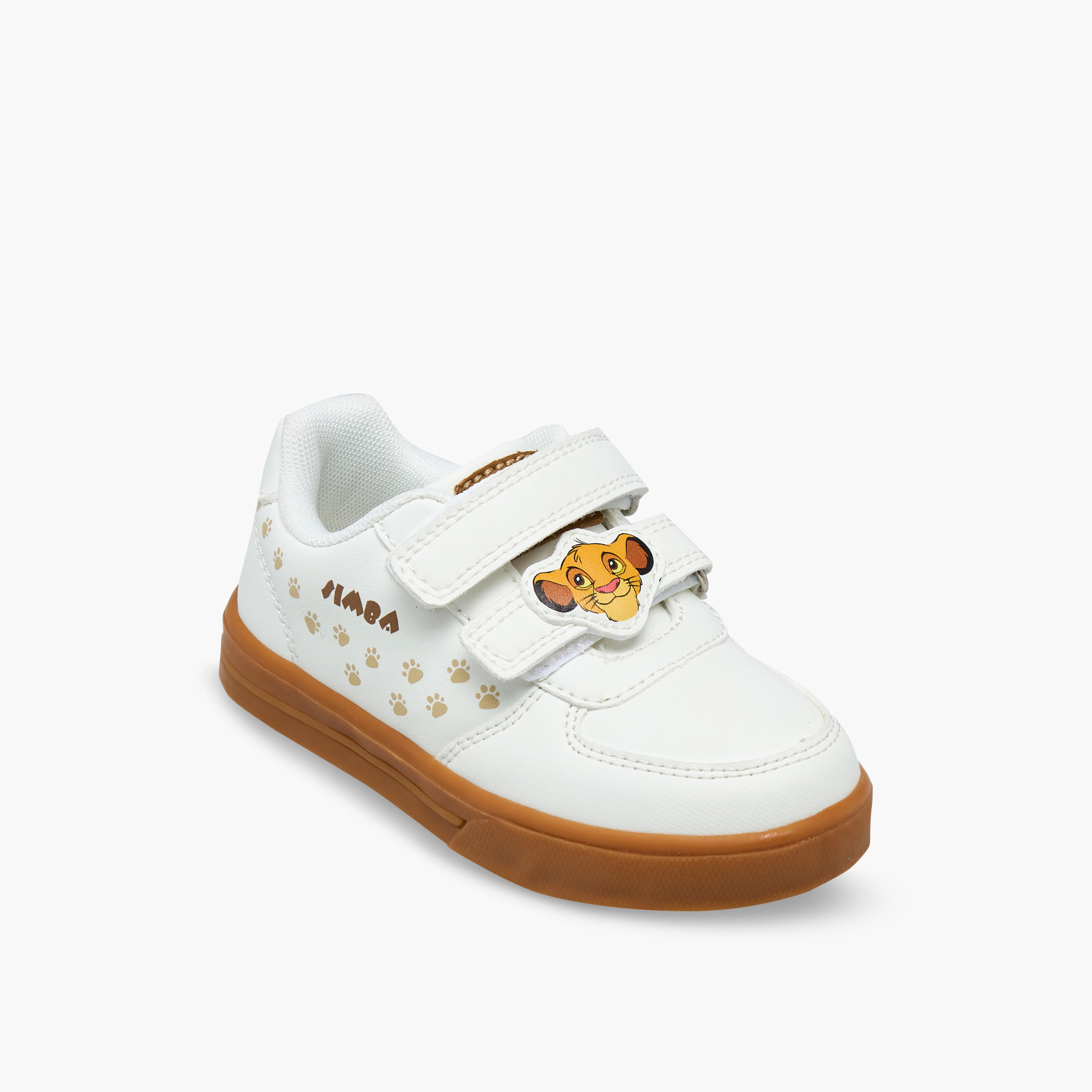 Disney Boys Simba Print Hook & Loop Sneakers-boys-shoes-sneakers-image-2