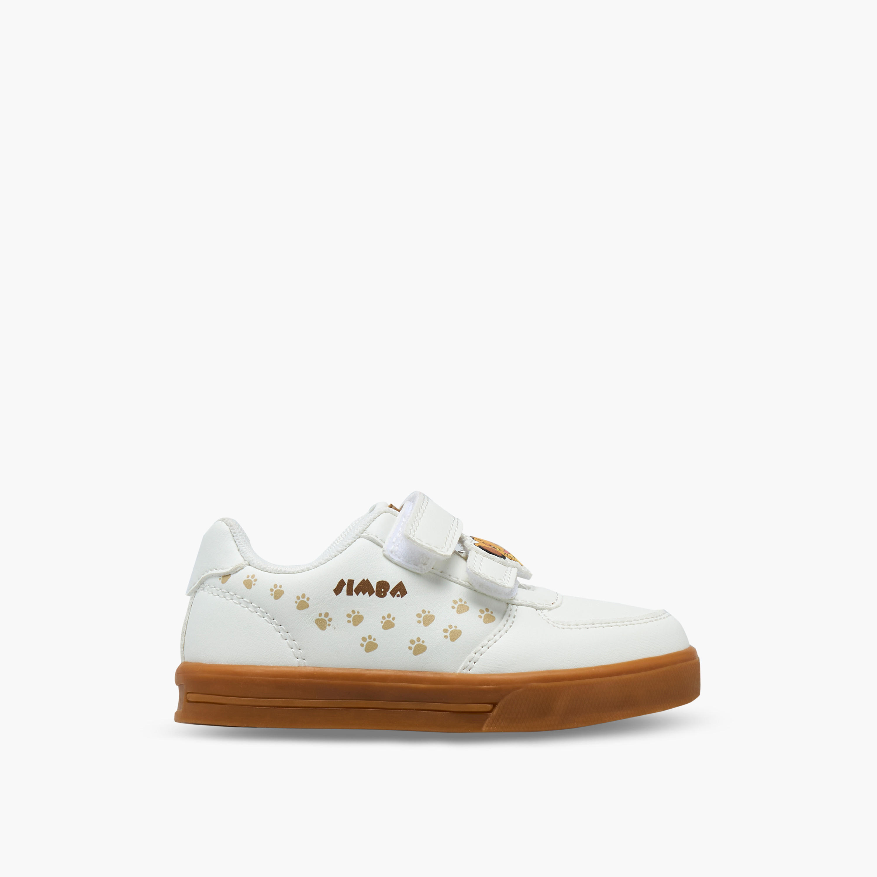 Disney Boys Simba Print Hook & Loop Sneakers-boys-shoes-sneakers-image-3