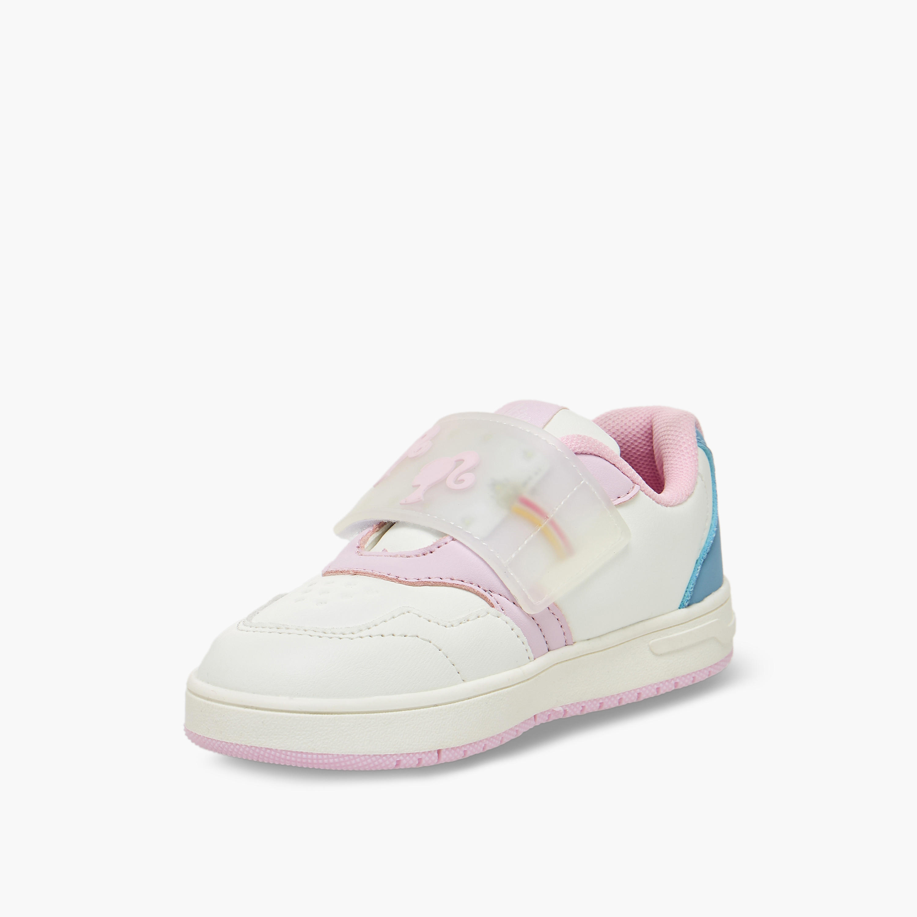 Barbie Girls Printed Hook & Loop Sneakers-girls-shoes-sneakers-image-3