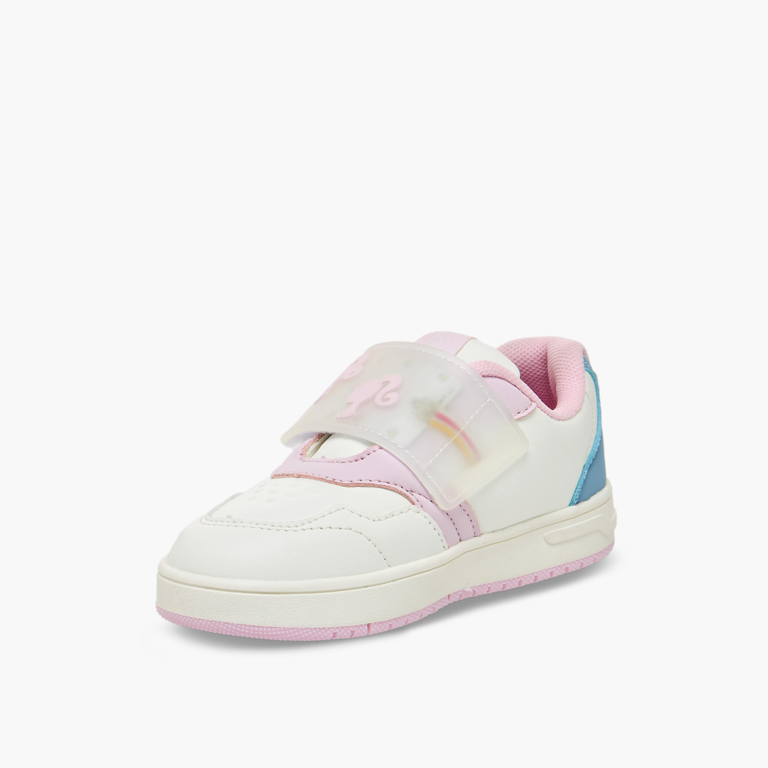 Barbie Girls Printed Hook & Loop Sneakers-girls-shoes-sneakers-image-5