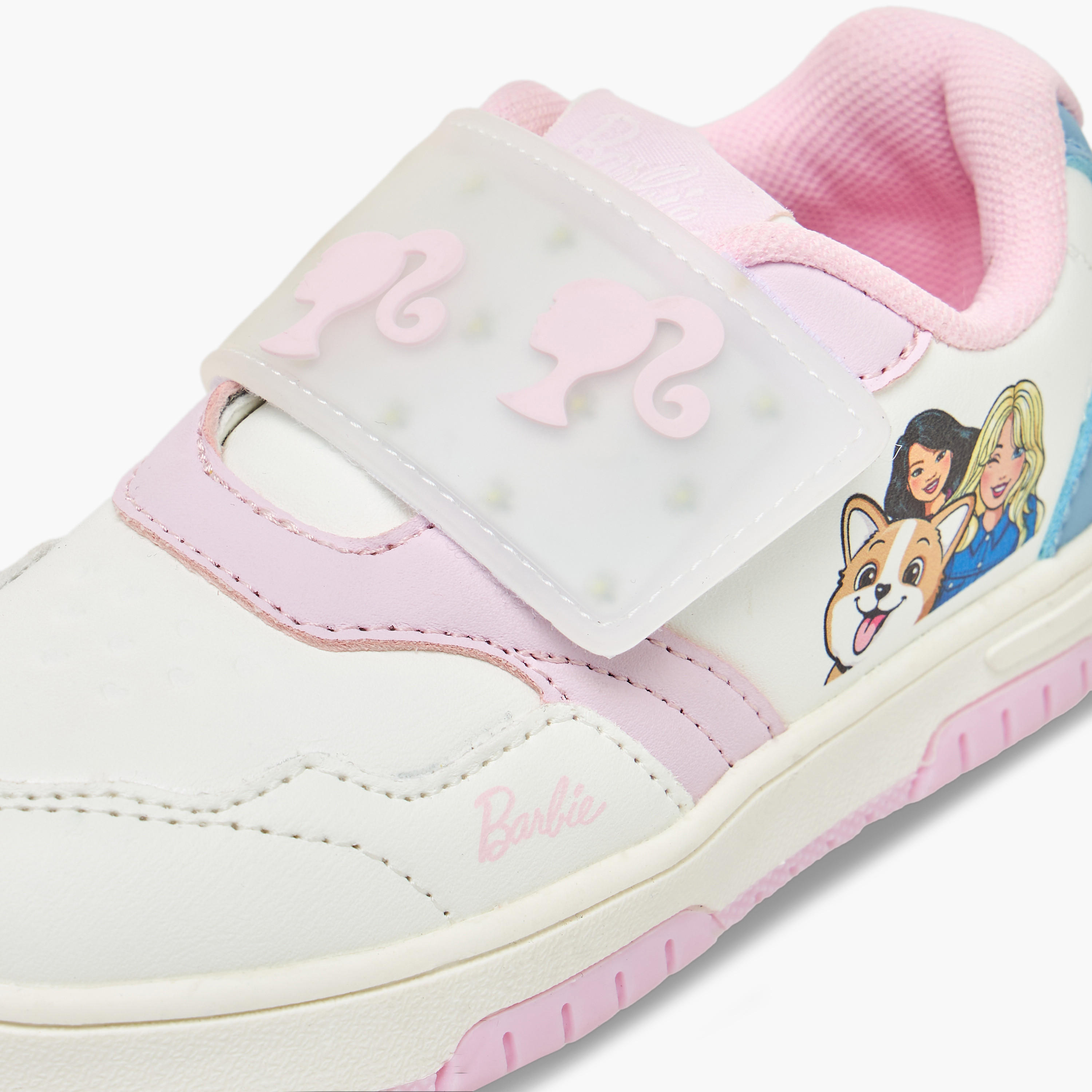 Barbie Girls Printed Hook & Loop Sneakers-girls-shoes-sneakers-image-8