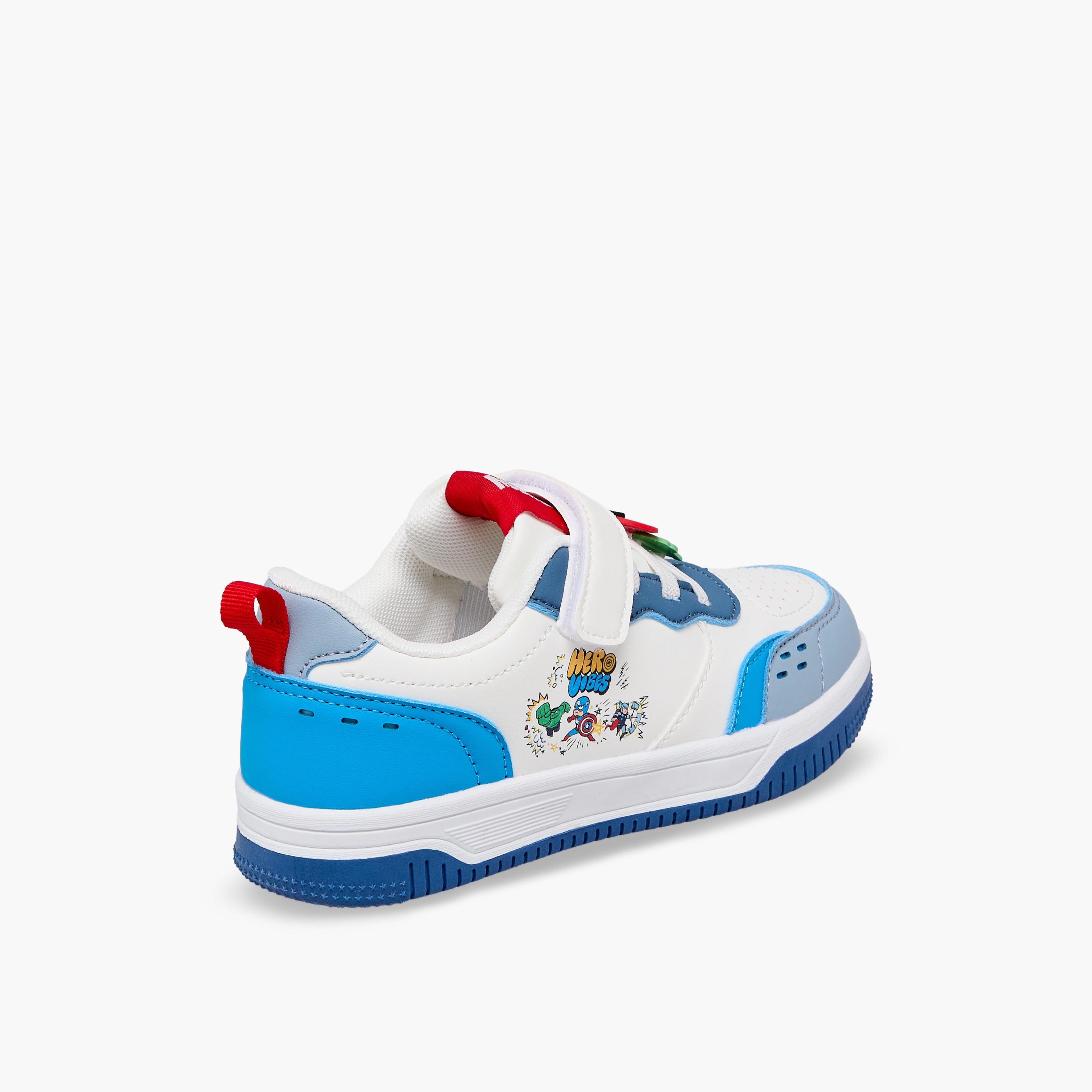 Marvel Boys Avengers Print Hook & Loop Ankle Sneakers-boys-shoes-sneakers-image-6