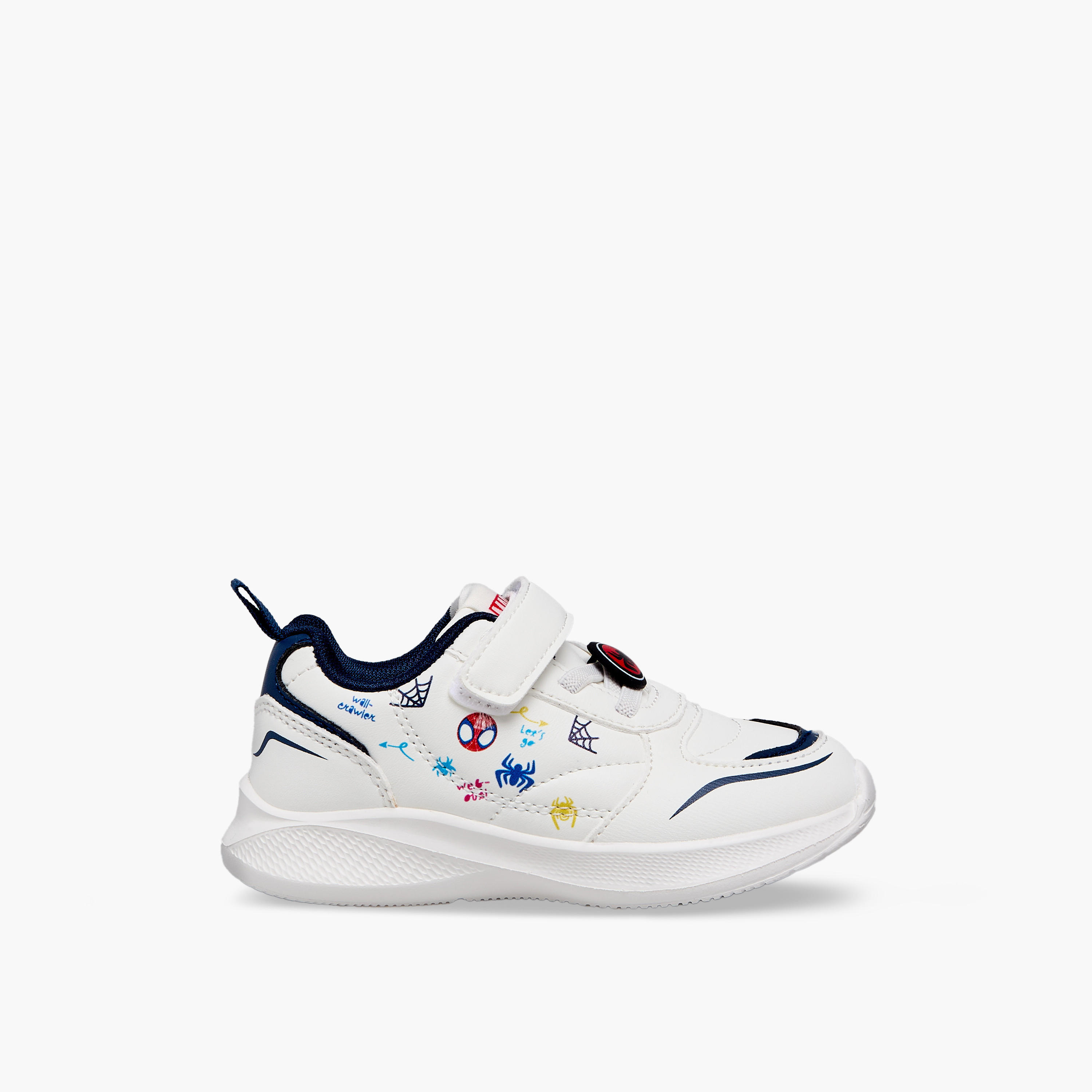 Marvel Boys Spider-Man Print Hook & Loop Ankle Sneakers-boys-shoes-sneakers-image-3