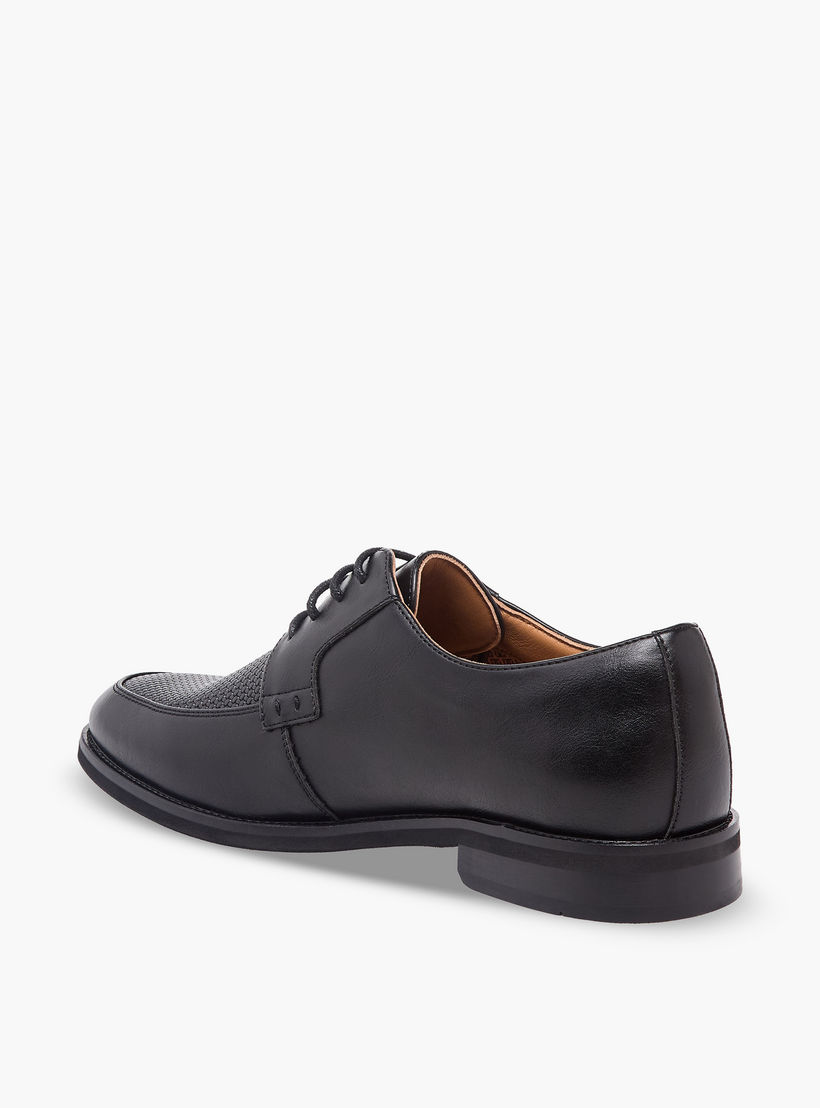 Duchini Men Textured Lace-Up Derby Shoes-men-shoes-formalshoes-image-5