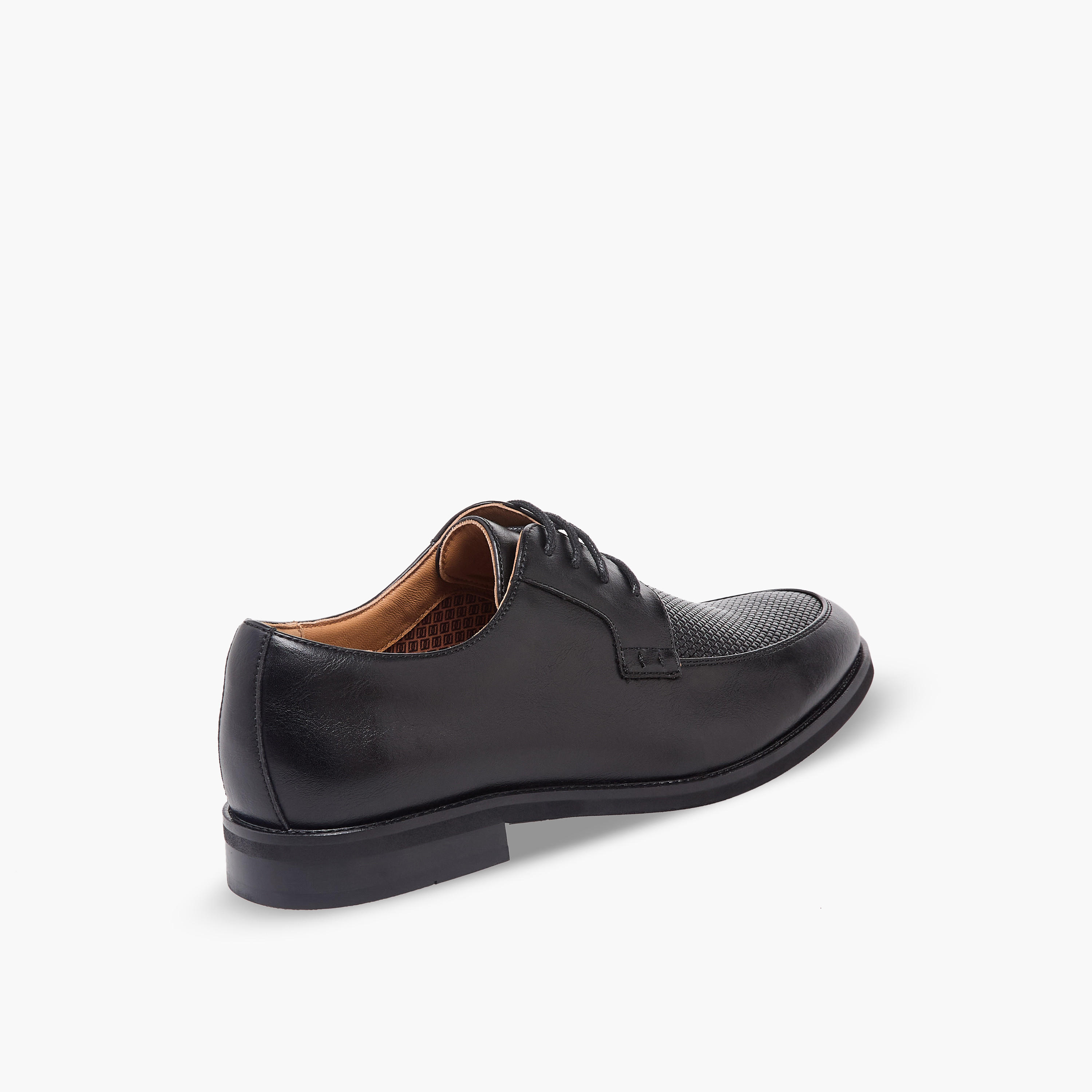 Duchini Men Textured Lace-Up Derby Shoes-men-shoes-formalshoes-image-6