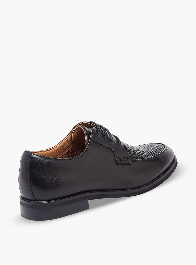 Duchini Men Textured Lace-Up Derby Shoes-men-shoes-formalshoes-image-6