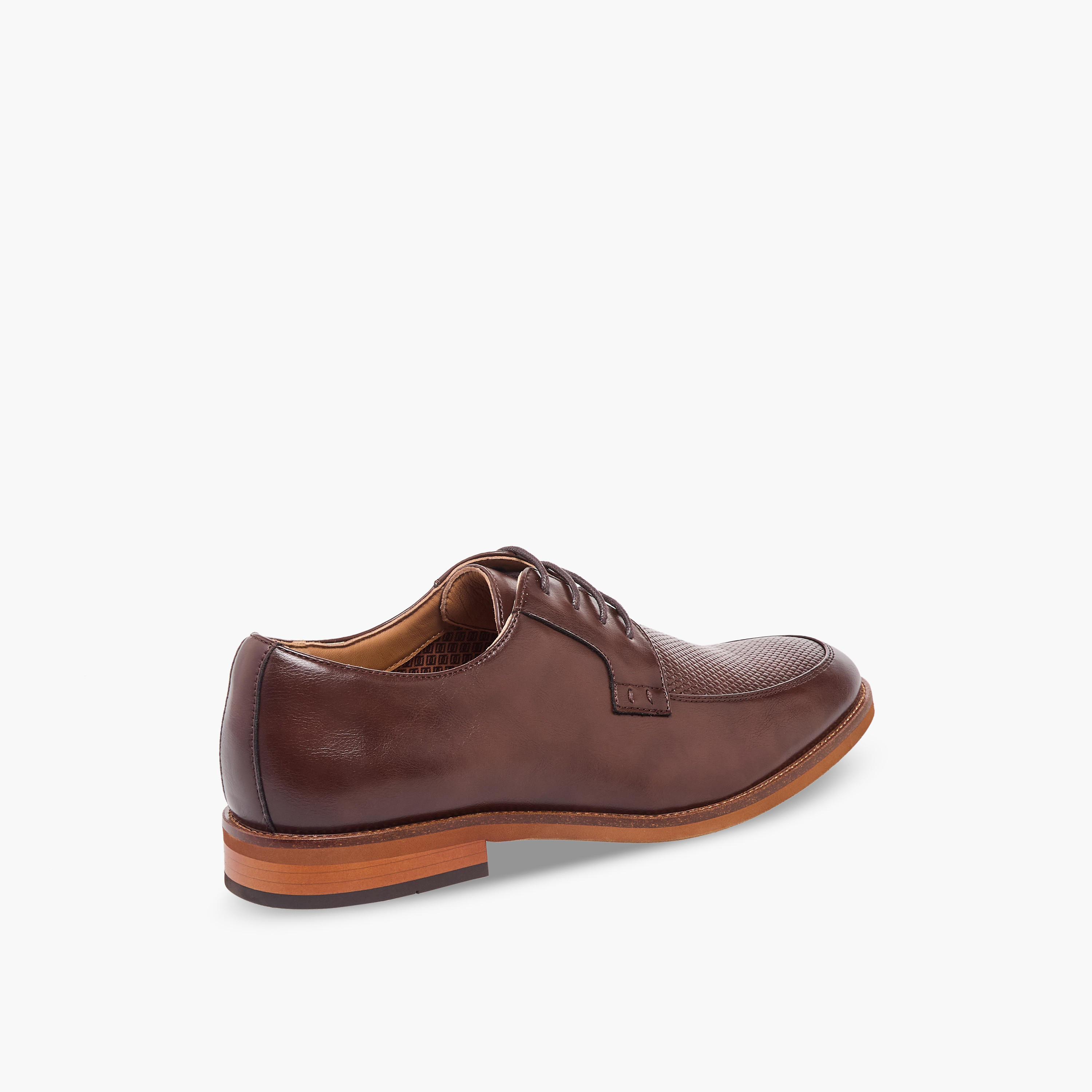 Duchini Men Textured Lace-Up Derby Shoes-men-shoes-formalshoes-image-6