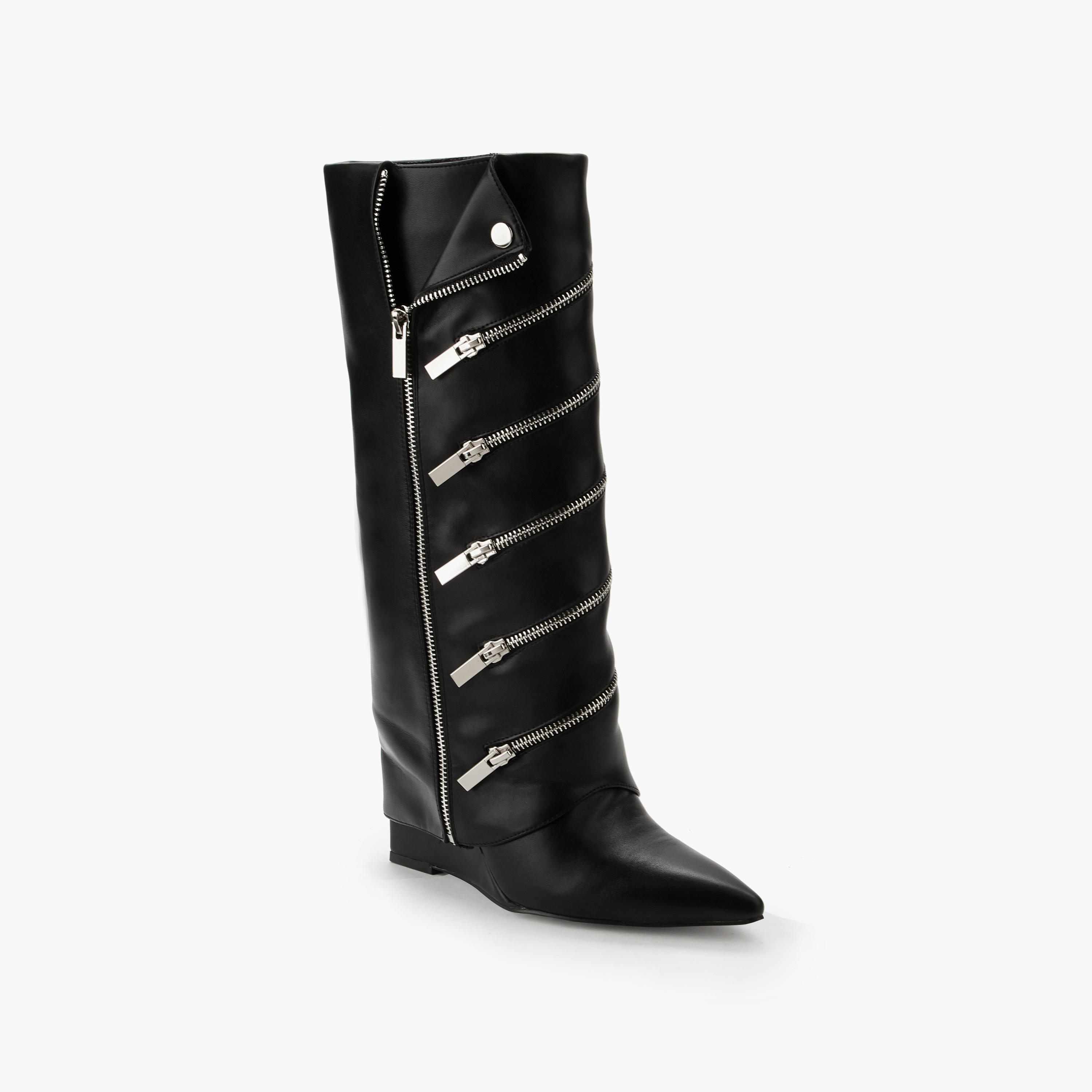 Celeste Women Zip Closure High Shaft Boots-women-shoes-boots-image-3