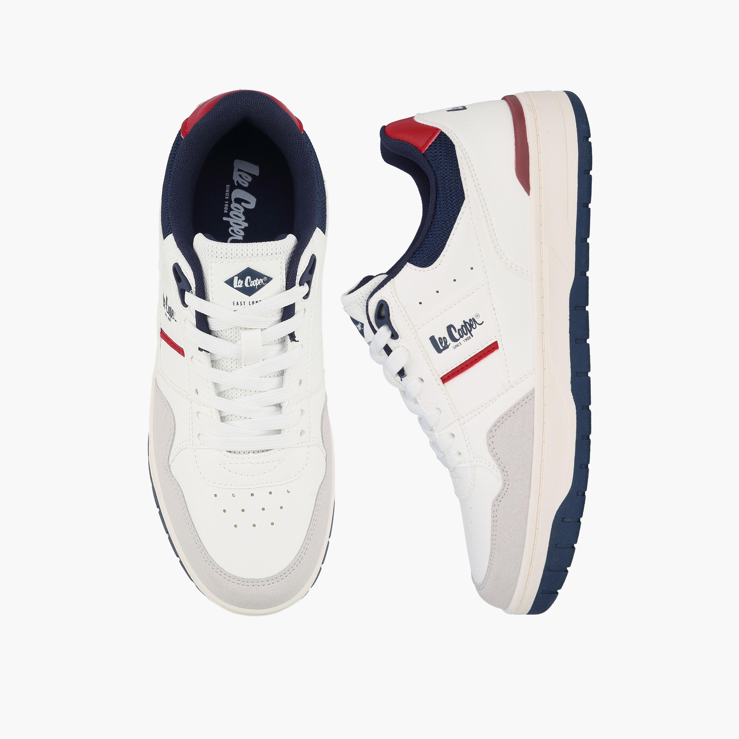 Lee Cooper Panelled Lace-Up Ankle Sneakers-men-shoes-sneakers-image-1