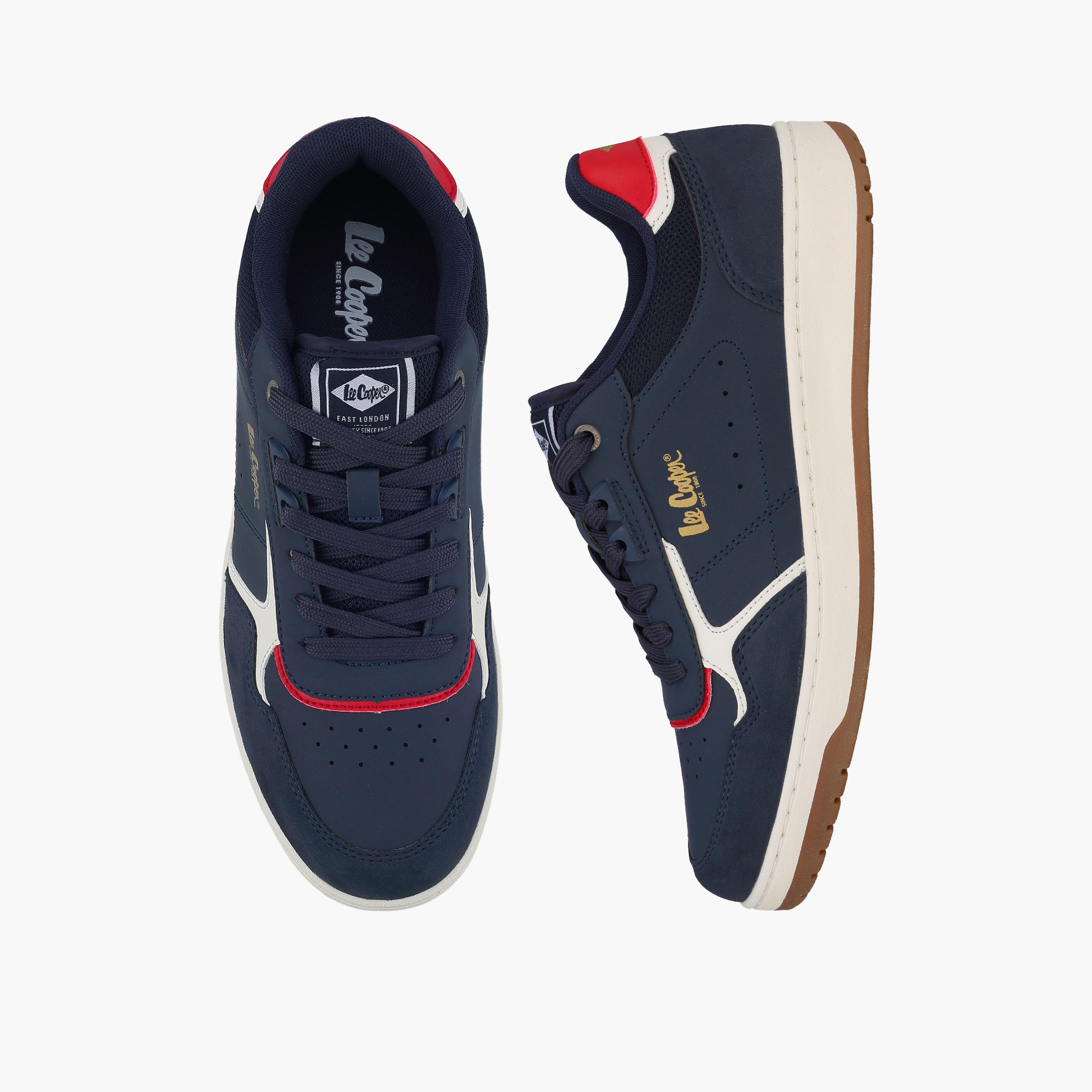 حذاء سنيكرز بطول الكاحل ورباط إغلاق للرجال من لي كوبر-men-shoes-sneakers-image-1