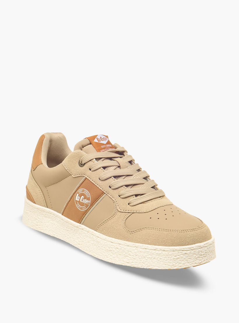 Lee Cooper Men Panelled Lace-Up Sneakers-men-shoes-sneakers-image-2